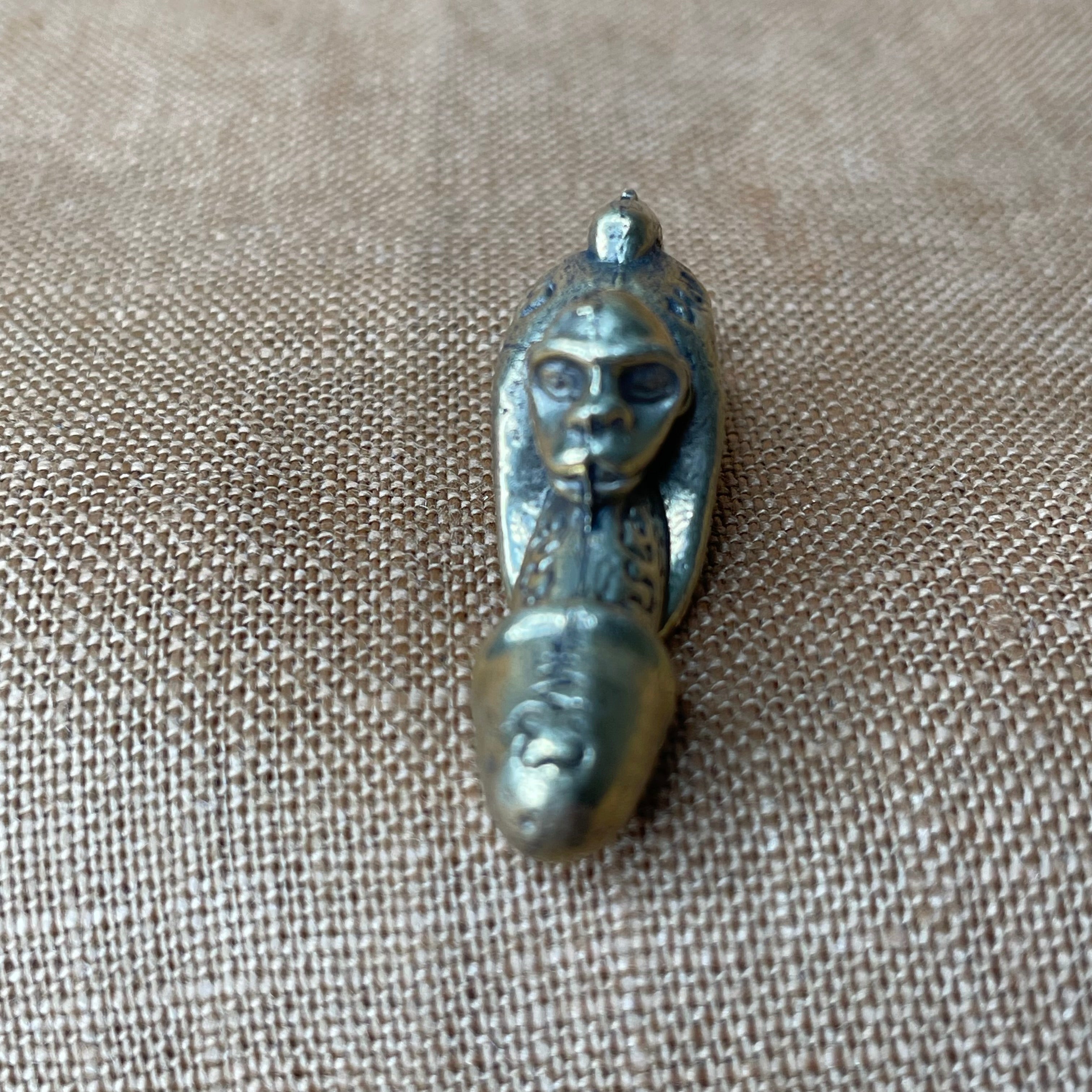 Modern Thai Palad Khik Amulet with Monkey / Hanuman Figure