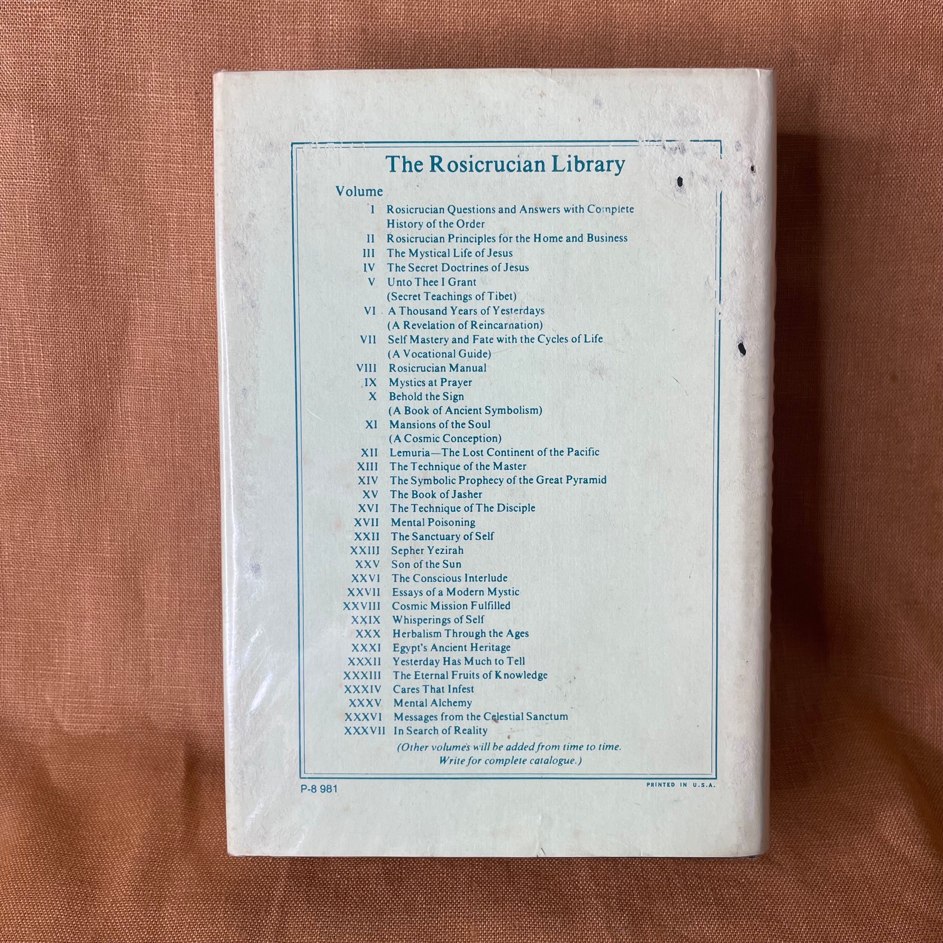 Rosicrucian Questions and Answers with Complete History of the Rosicrucian Order — H. Spencer Lewis