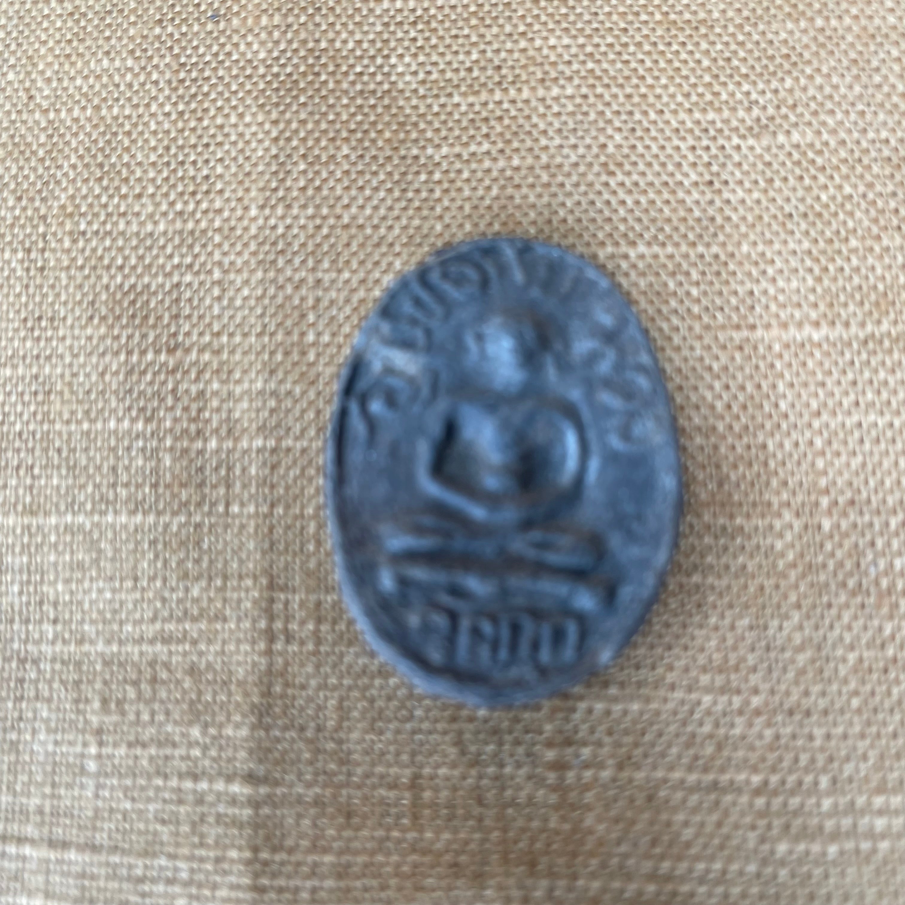 Small Black Thai Buddha Amulet