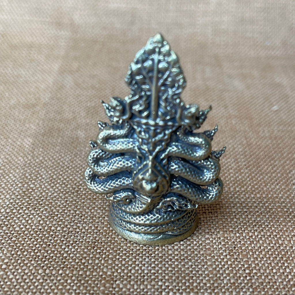 Thai Buddha with Naga Serpent Shrine Miniature