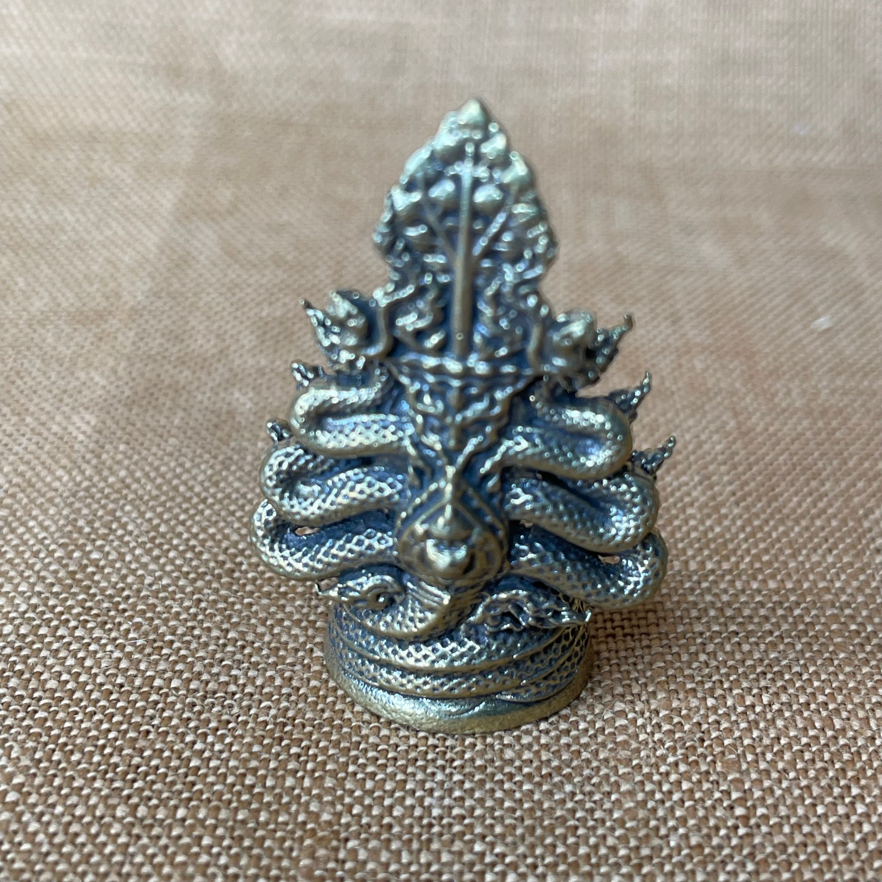 Thai Buddha with Naga Serpent Shrine Miniature