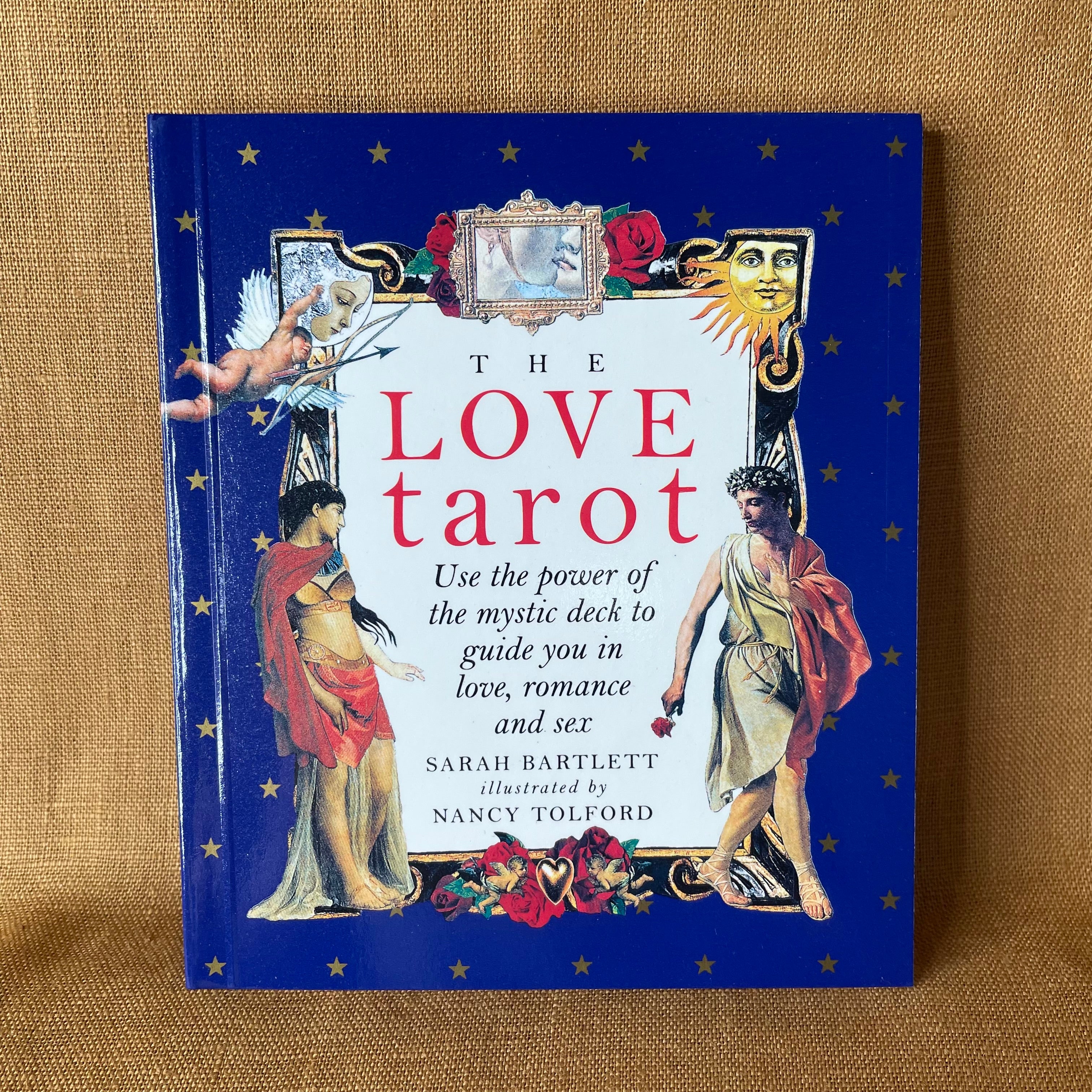 The Love Tarot by Sarah Bartlett, illustrated by Nancy Tolford — 22-Card Tarot Set with Book