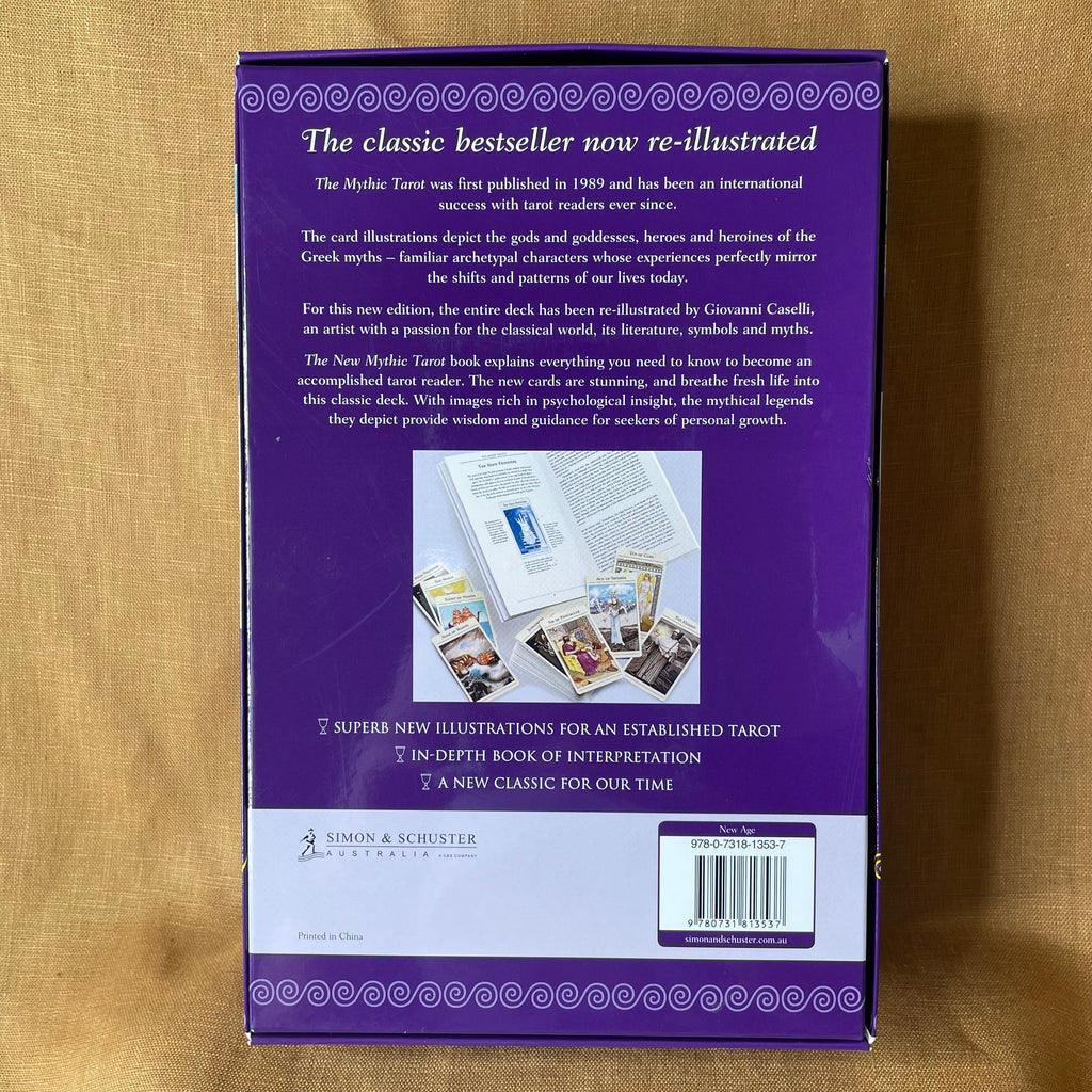 The New Mythic Tarot by Juliet Sharman-Burke & Liz Greene — 78-Card Deck and Guidebook