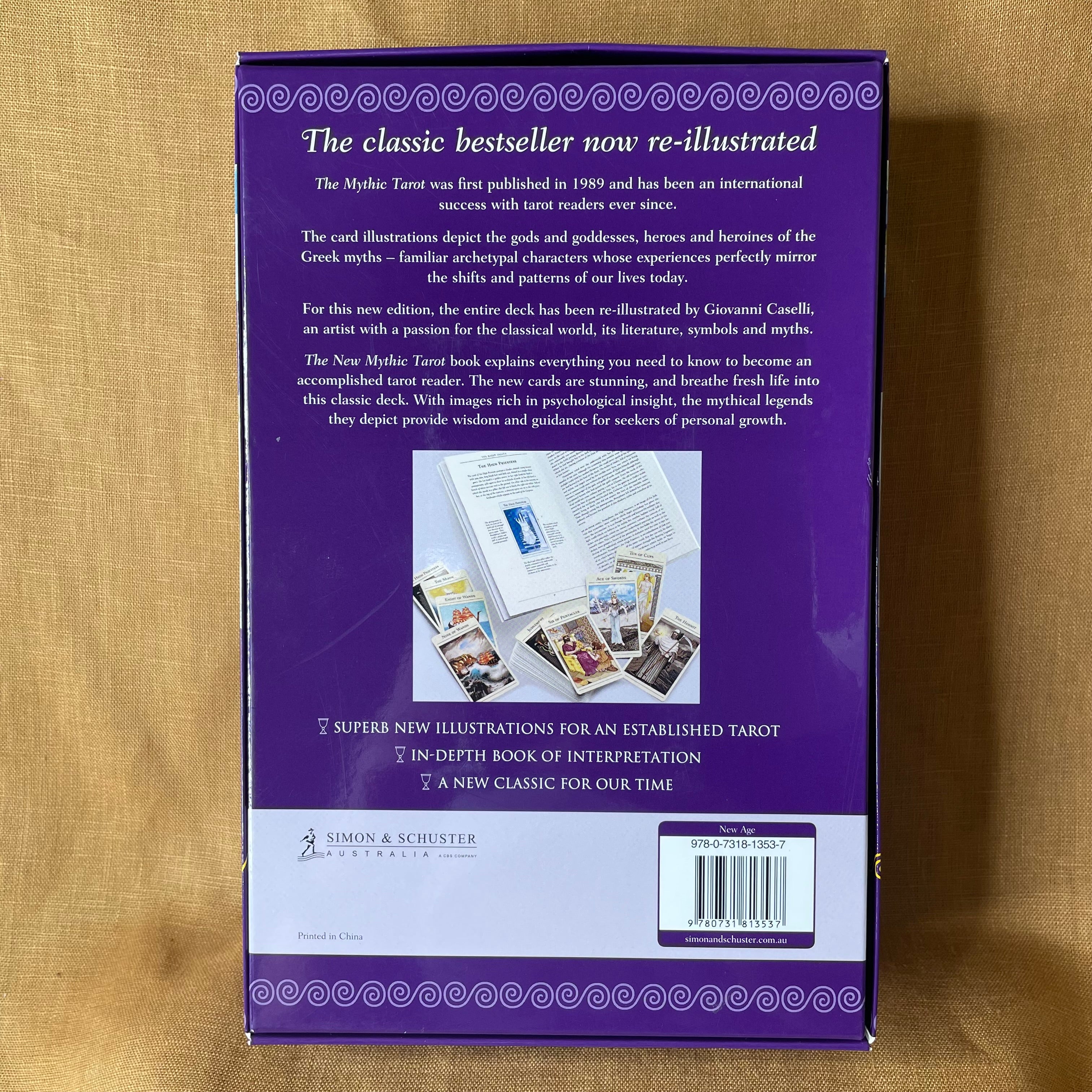 The New Mythic Tarot by Juliet Sharman-Burke & Liz Greene — 78-Card Deck and Guidebook