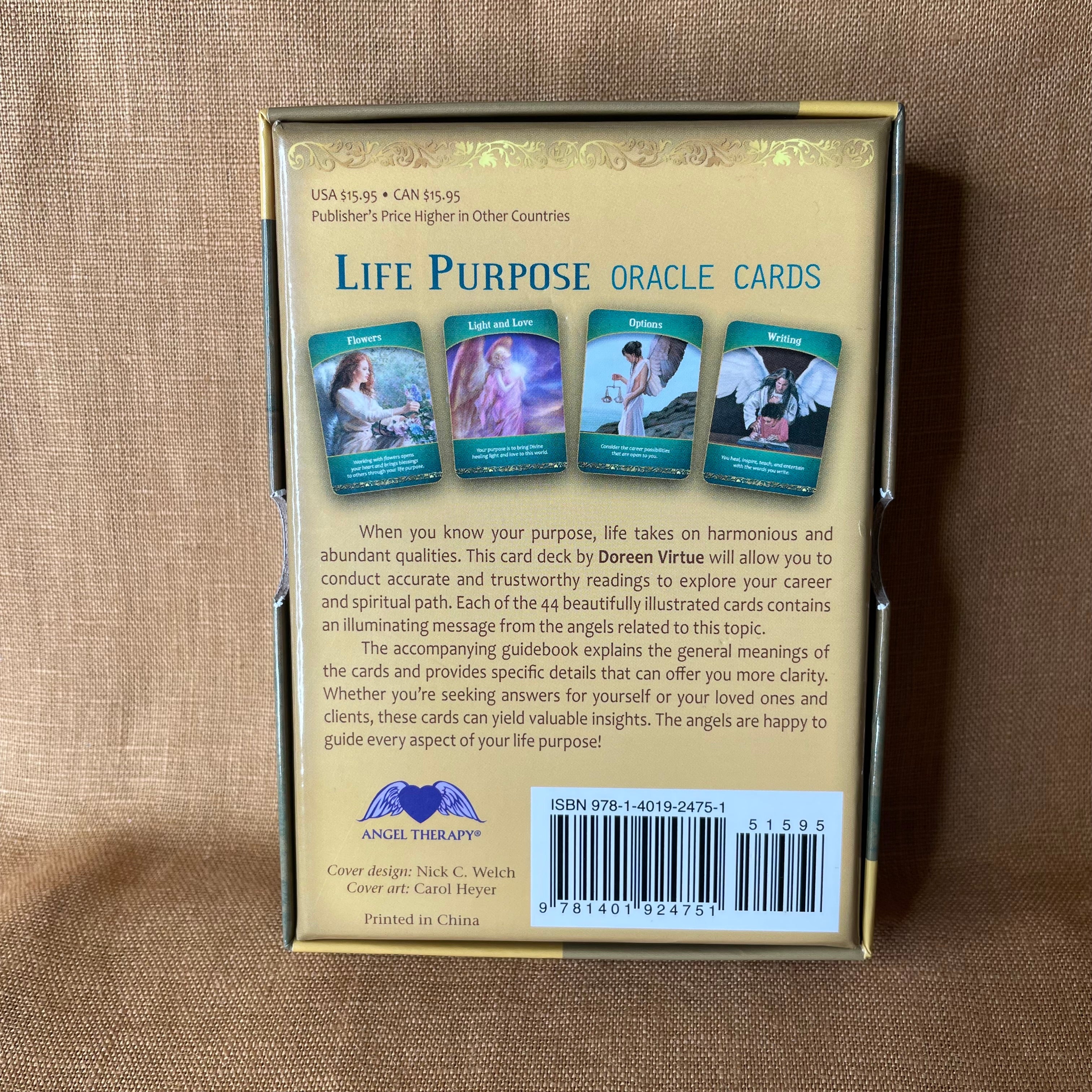 Life Purpose Oracle Cards by Doreen Virtue — 44-Card Deck & Guidebook