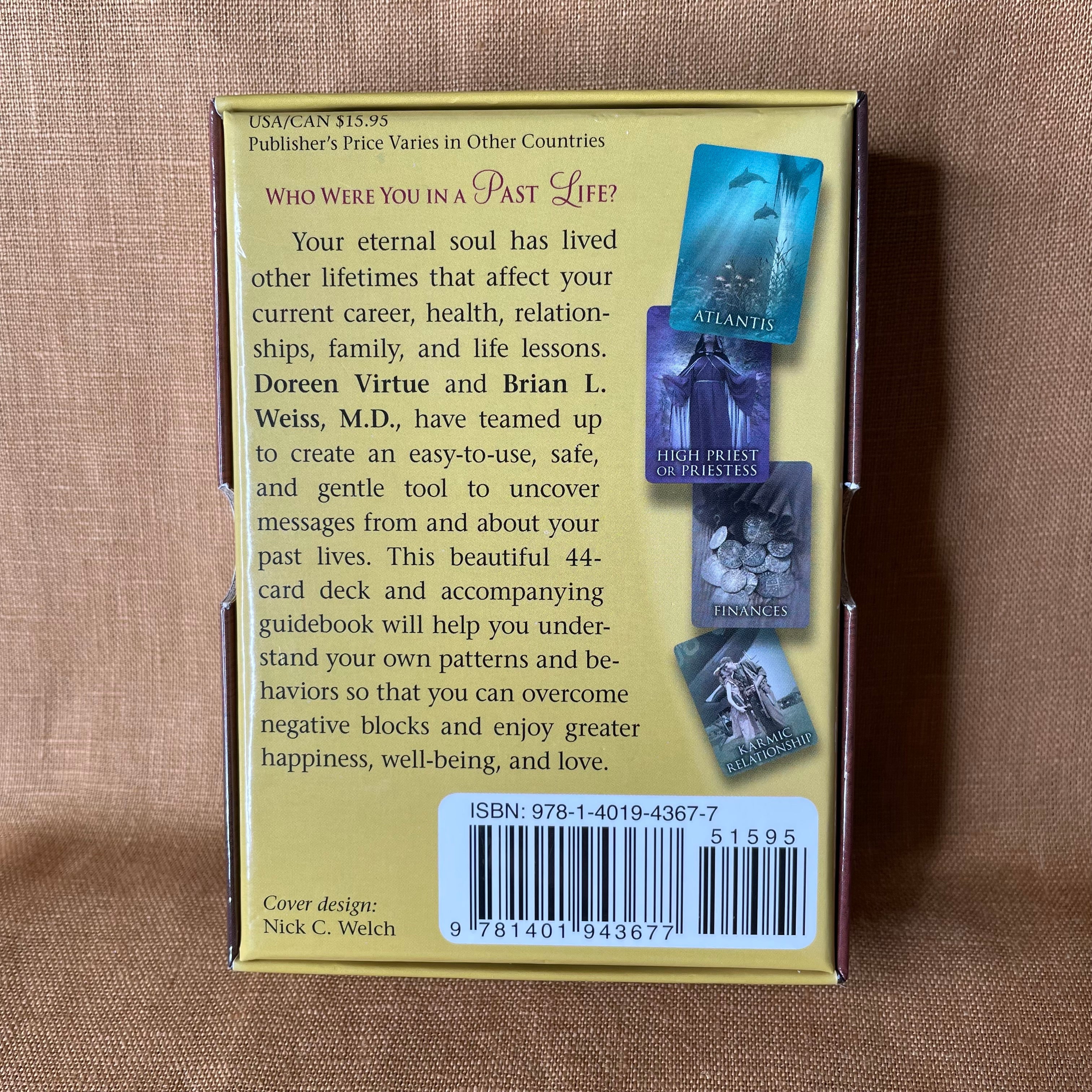 Past Life Oracle Cards by Doreen Virtue & Brian L. Weiss — 44-Card Deck & Guidebook