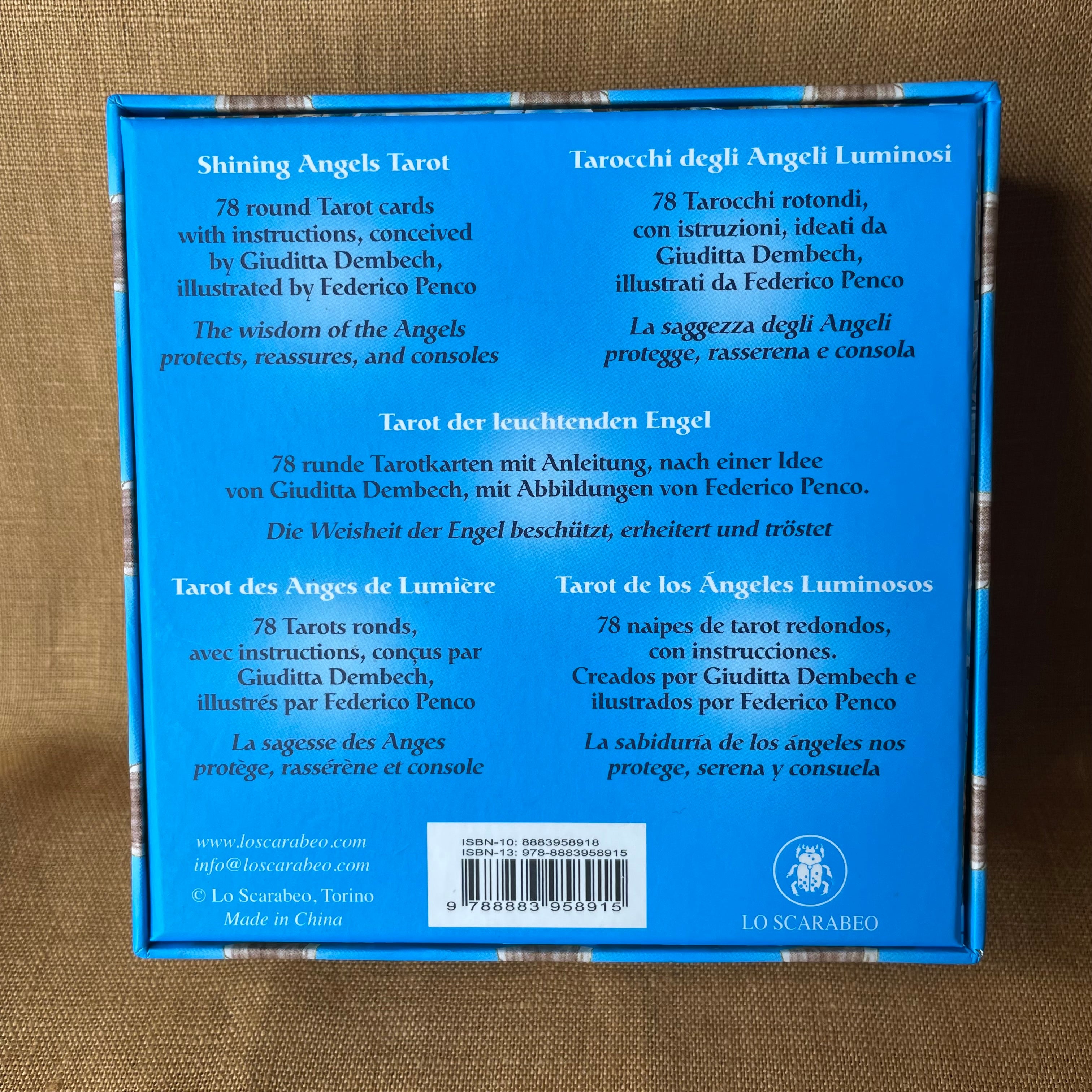 Shining Angels Tarot by Giuditta Dembech — 78 Round Tarot Cards