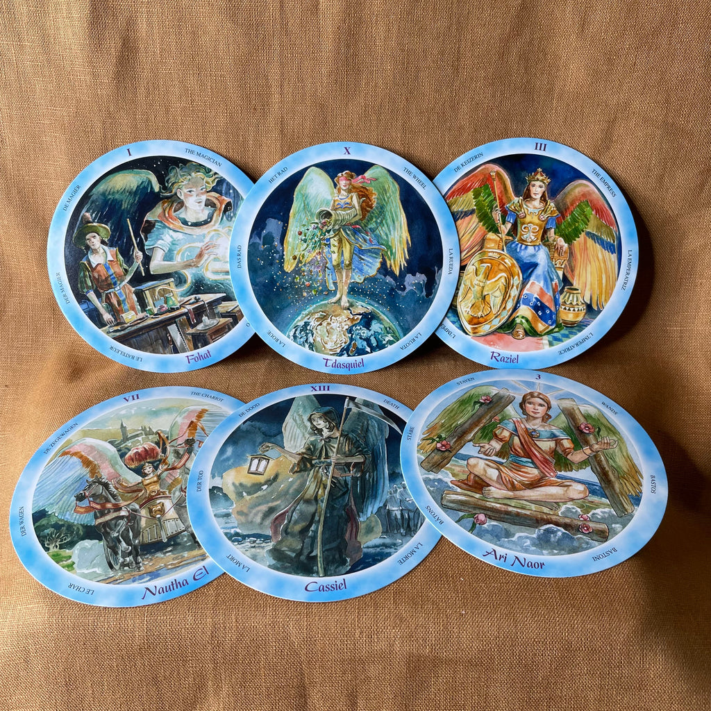 Shining Angels Tarot by Giuditta Dembech — 78 Round Tarot Cards