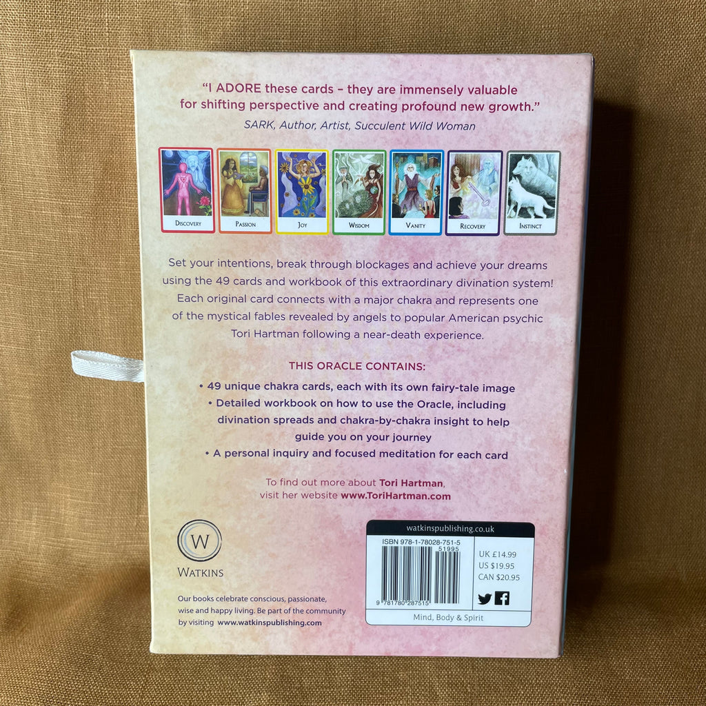 Chakra Wisdom Oracle Cards by Tori Hartman — 49-Card Deck & Guidebook