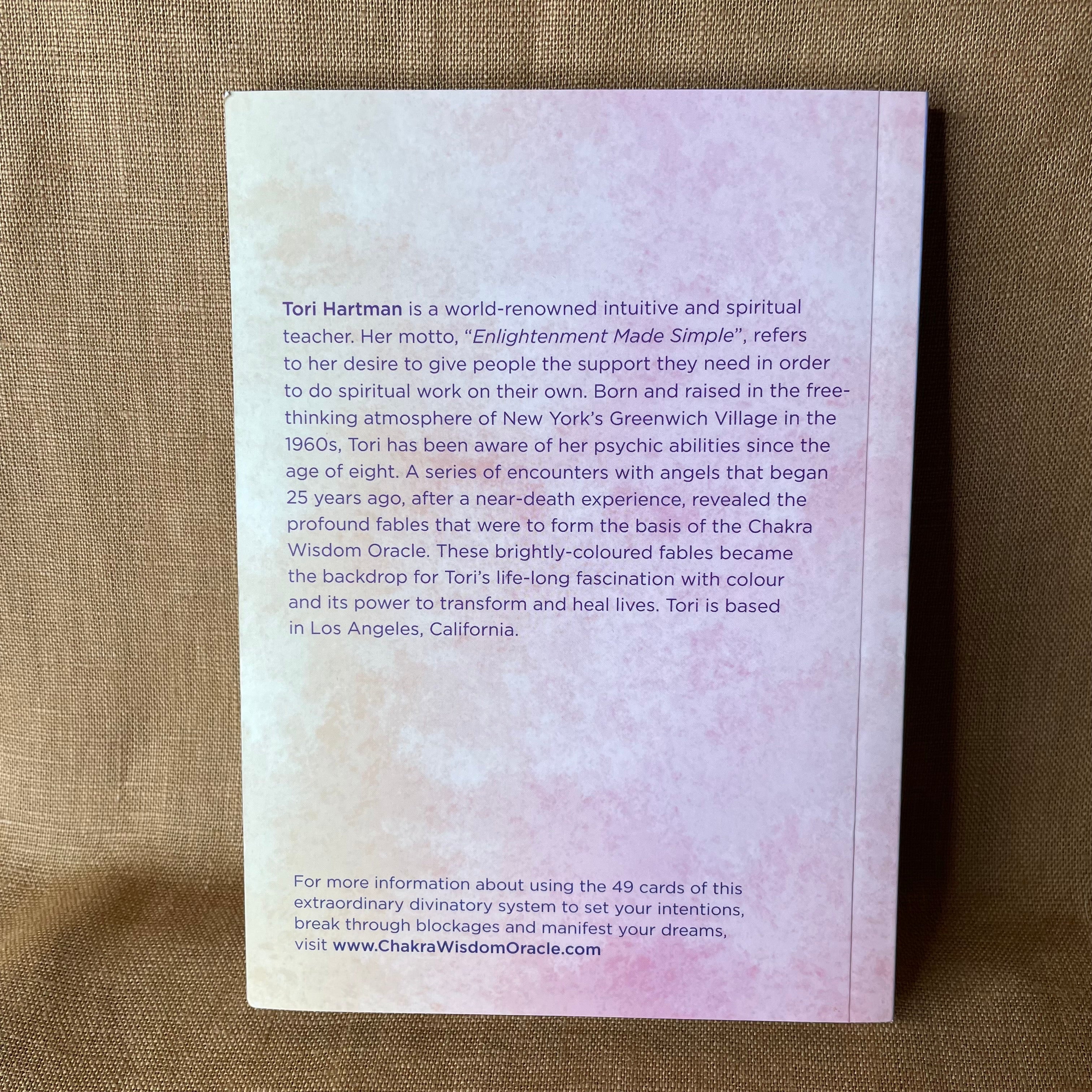 Chakra Wisdom Oracle Cards by Tori Hartman — 49-Card Deck & Guidebook