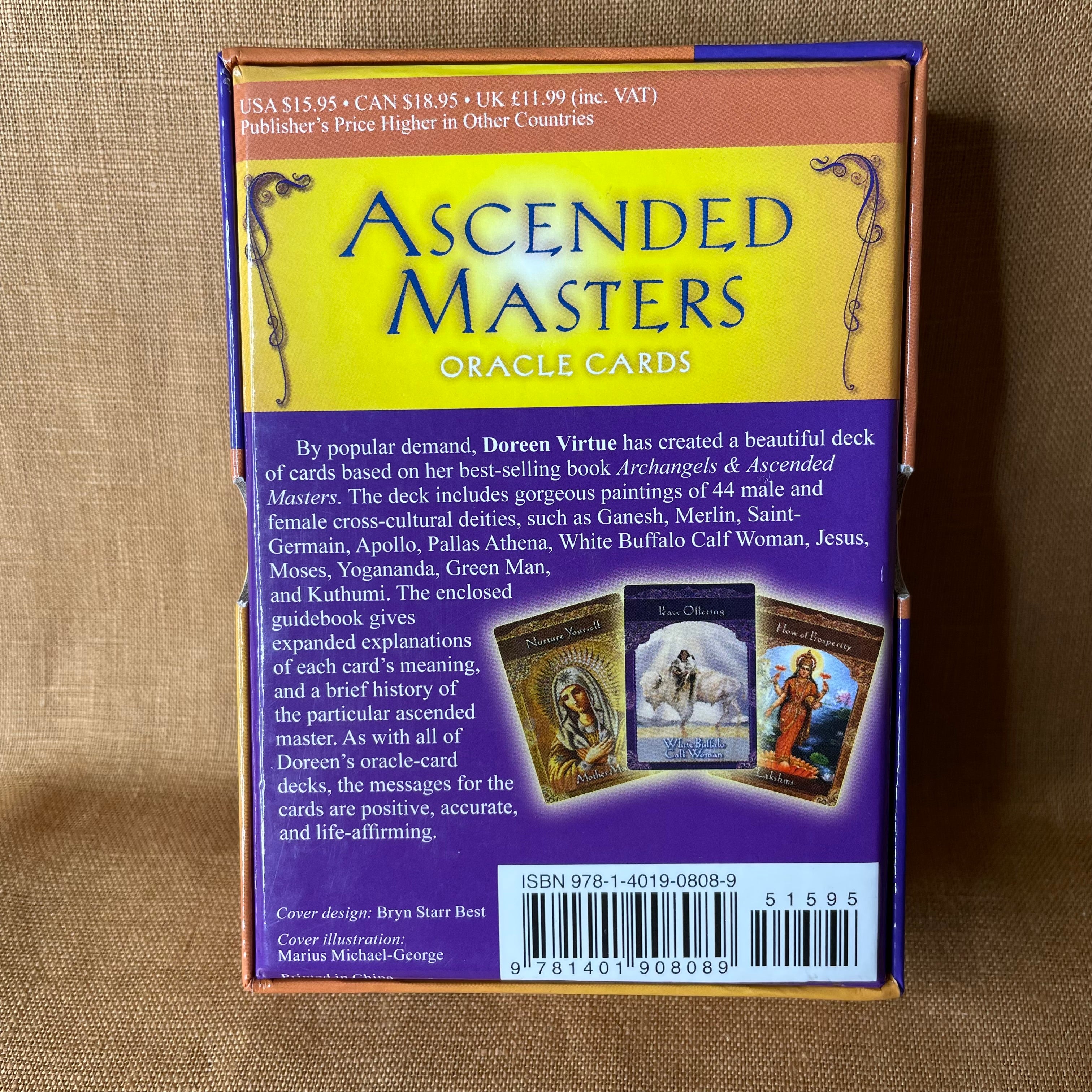 Ascended Masters Oracle Cards by Doreen Virtue — 44-Card Deck & Guidebook