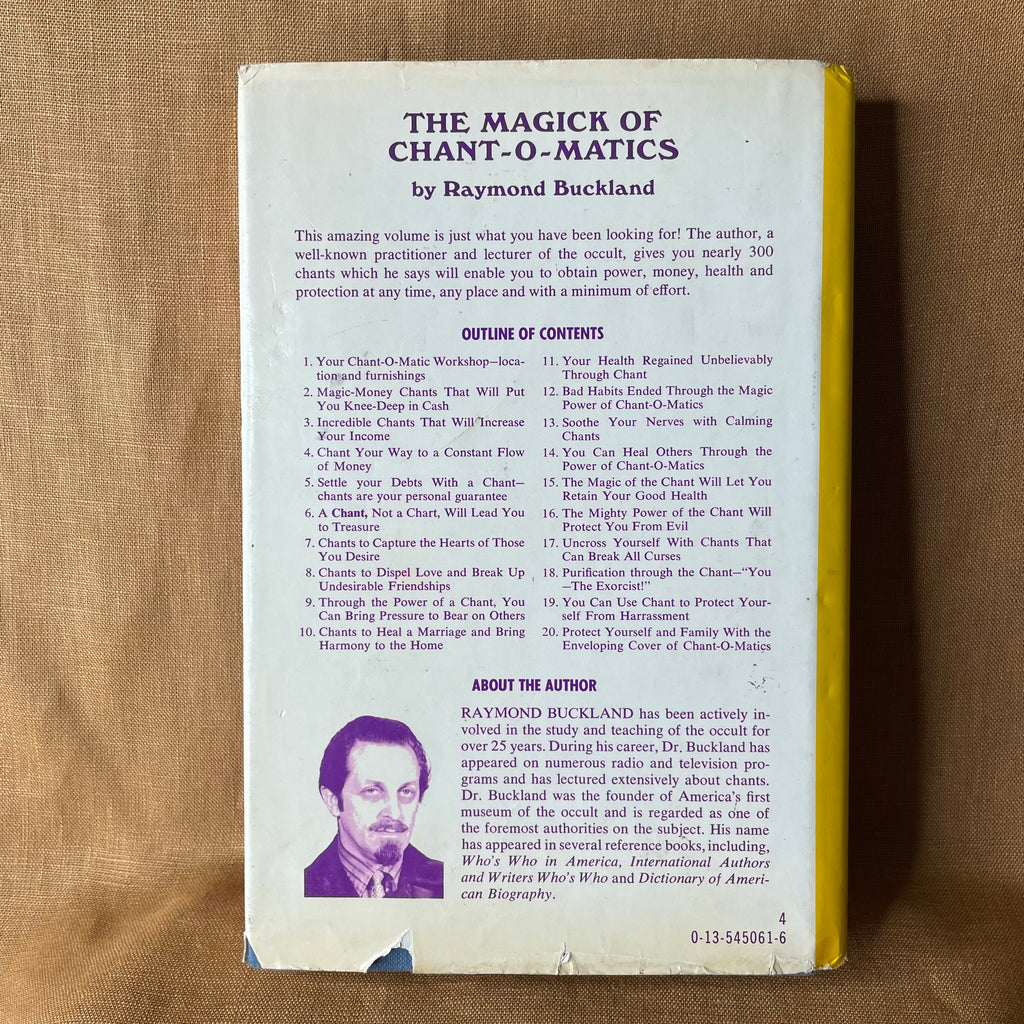 The Magick of Chant-O-Matics — Raymond Buckland