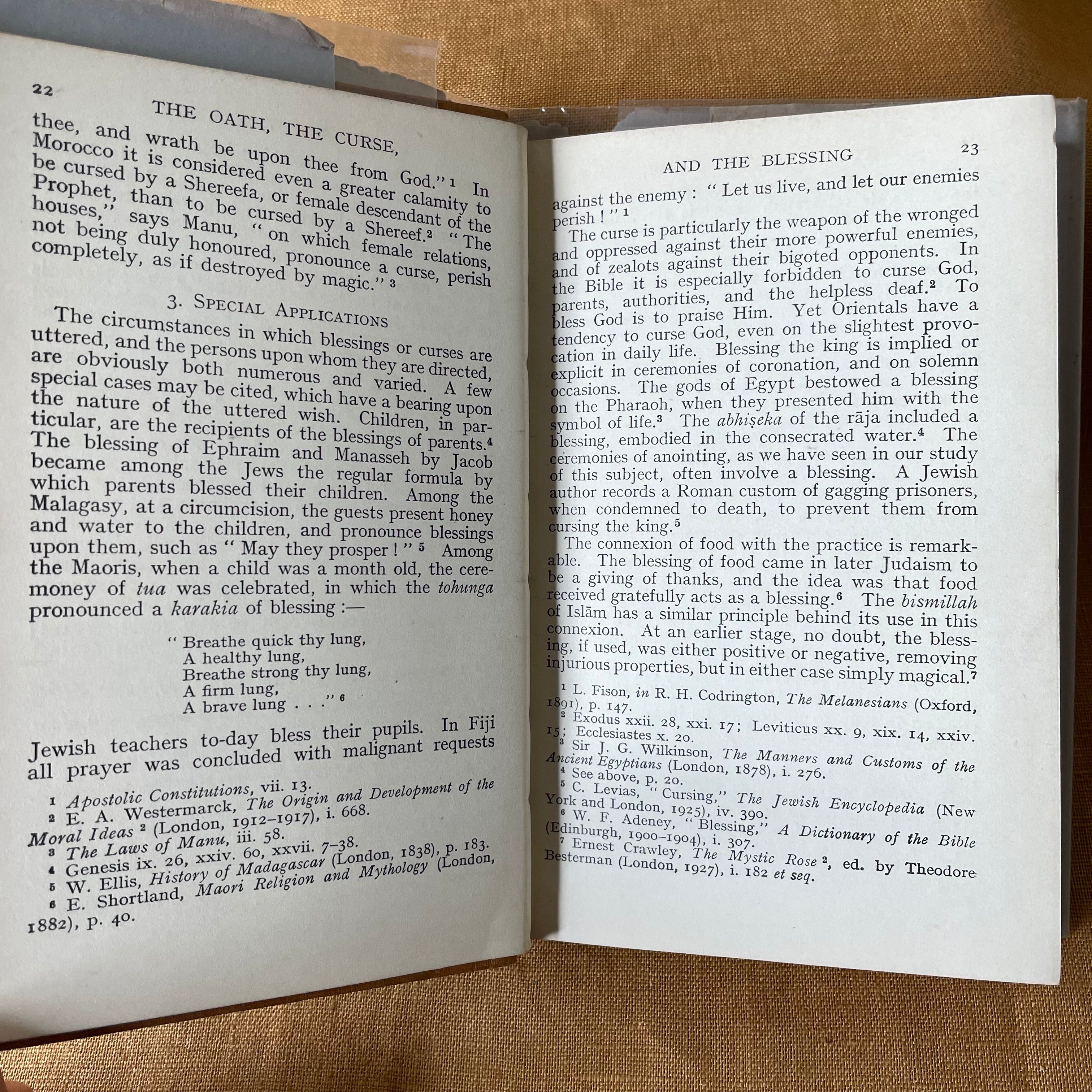 Oath, Curse, and Blessing - Ernest Crawley