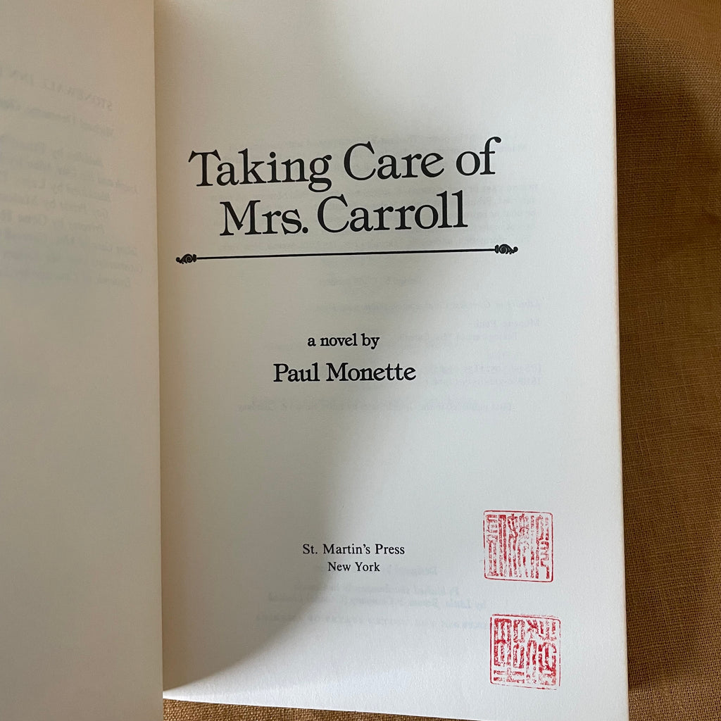 Taking Care of Mrs. Carroll - Paul Monette