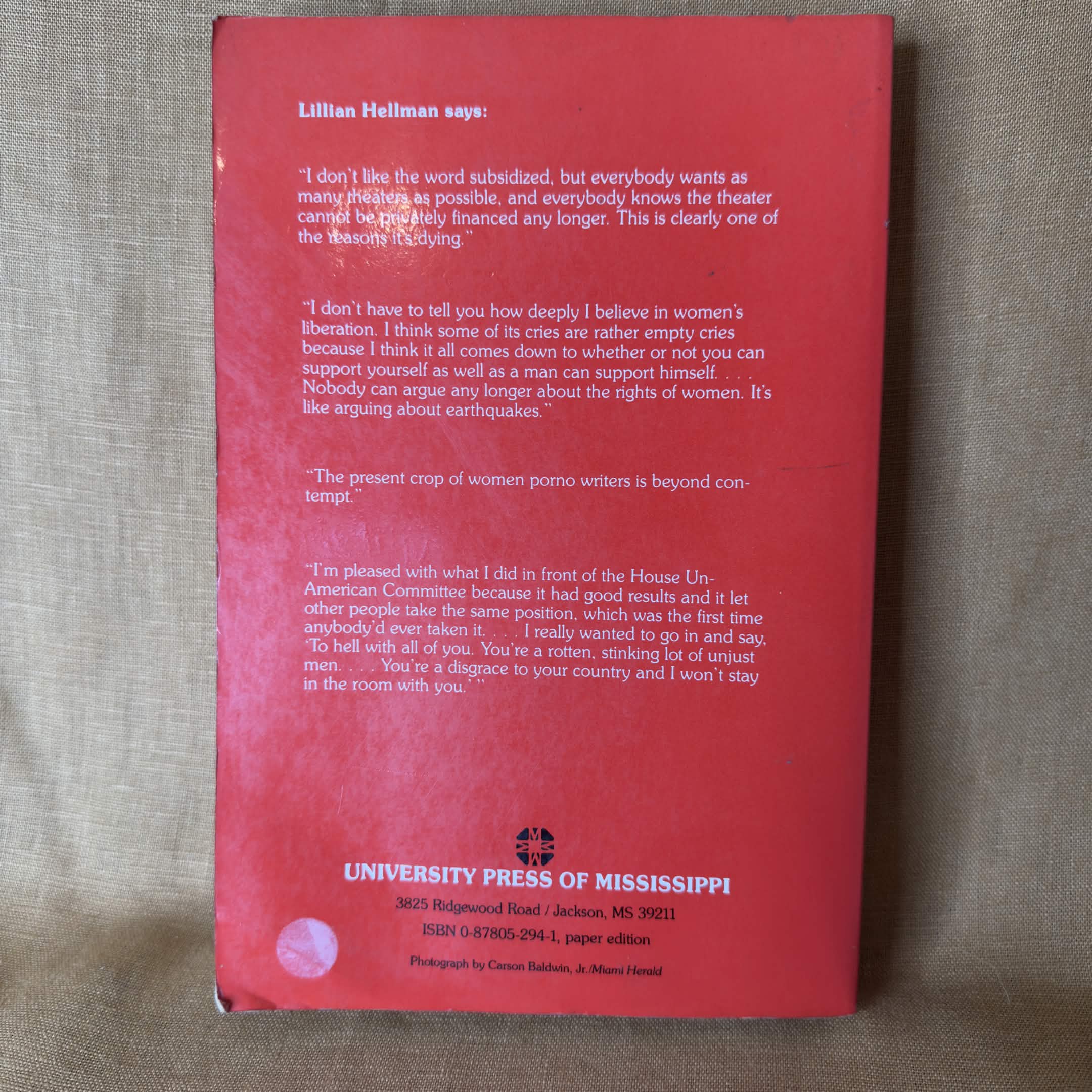 Conversations with Lillian Hellman - Jackson R. Bryer