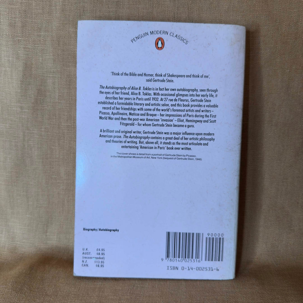 The Autobiography of Alice B. Toklas - Gertrude Stein