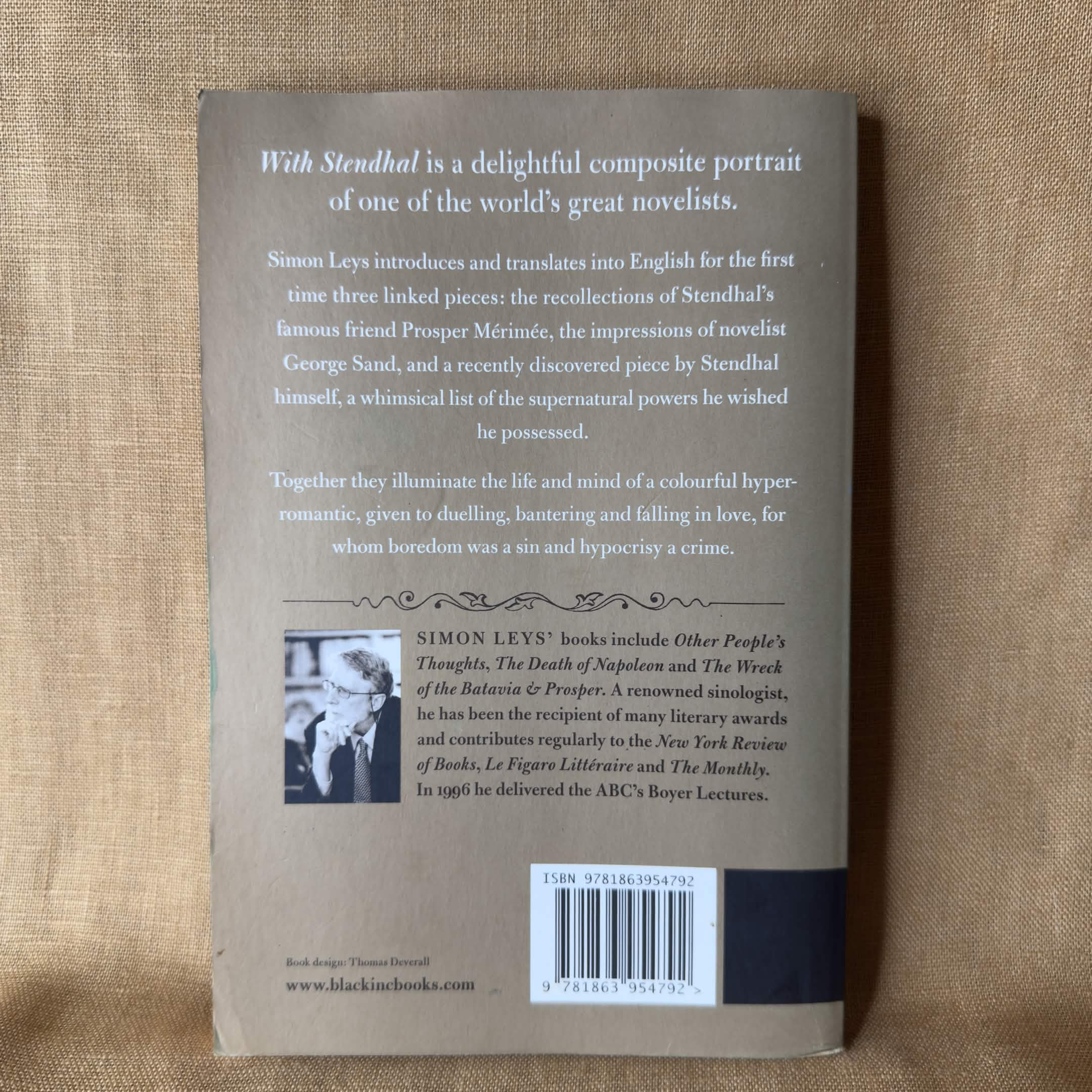 With Stendhal - Simon Leys
