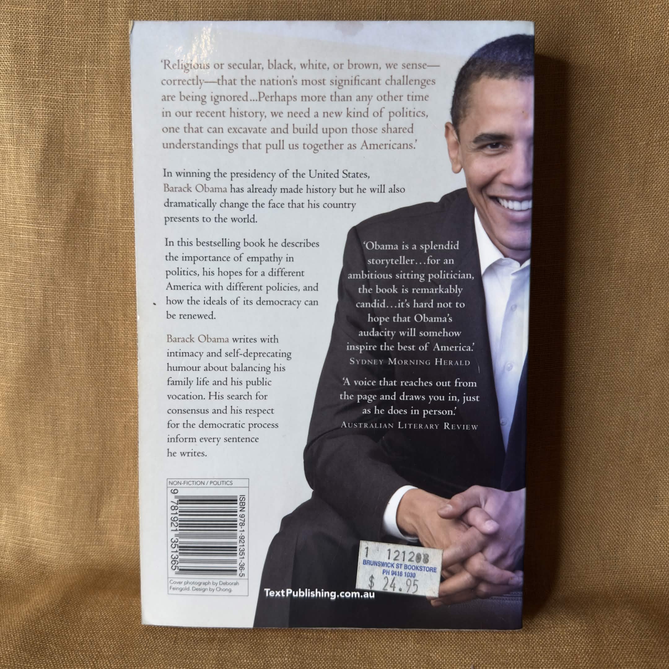 The Audacity of Hope — Barack Obama