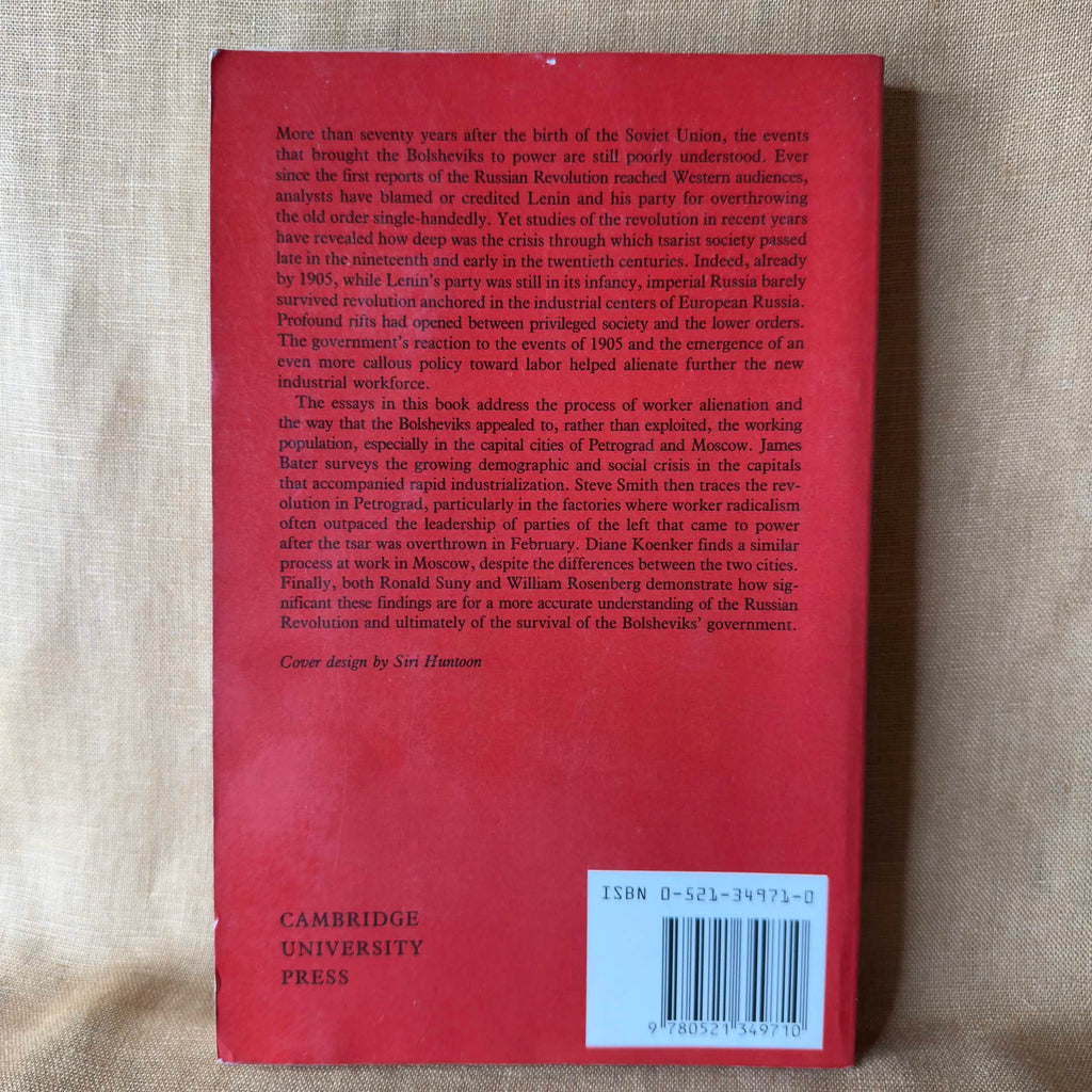 The Workers' Revolution in Russia, 1917 — edited by Daniel H. Kaiser