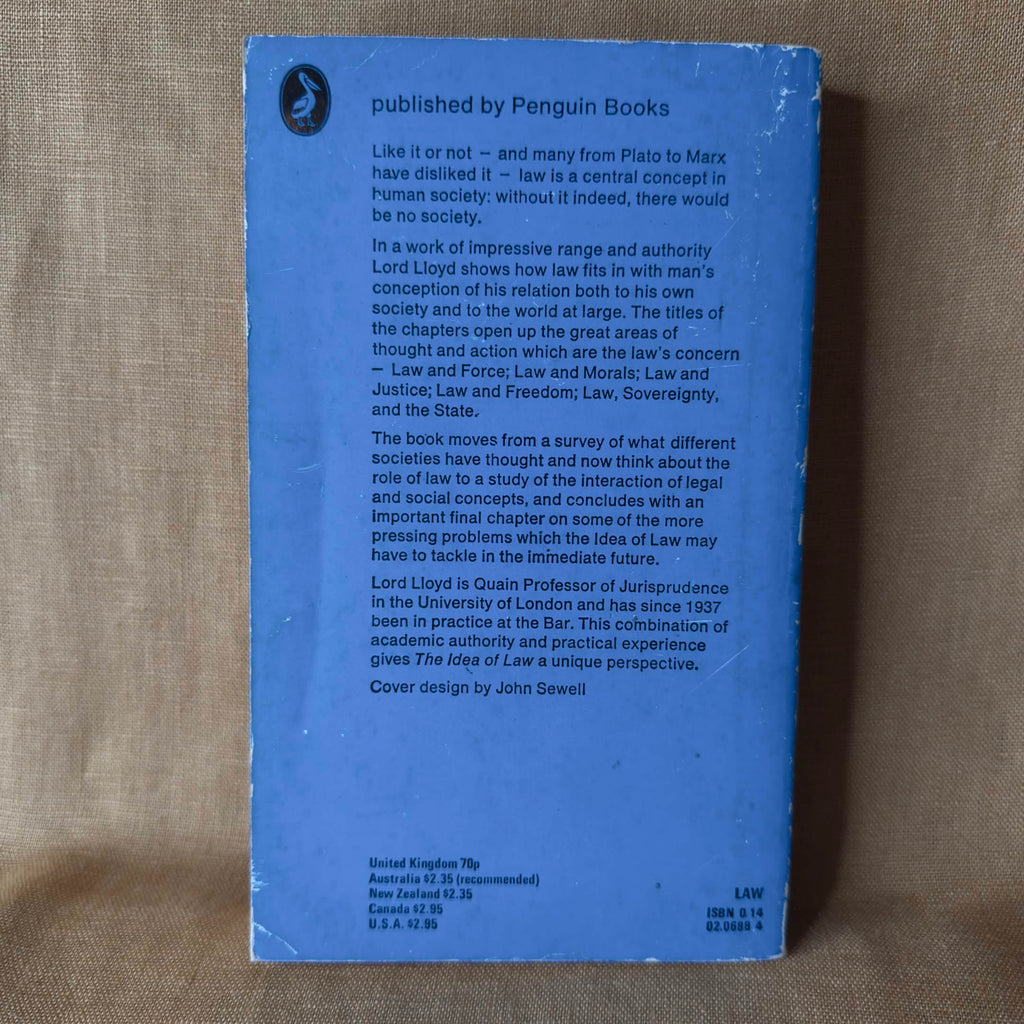 The Idea of Law — Dennis Lloyd