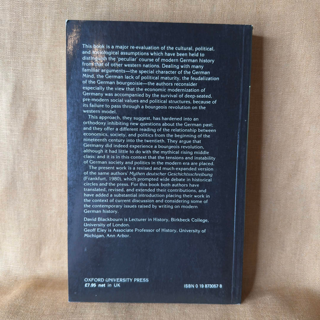 The Peculiarities of German History — David Blackbourn & Geoff Eley