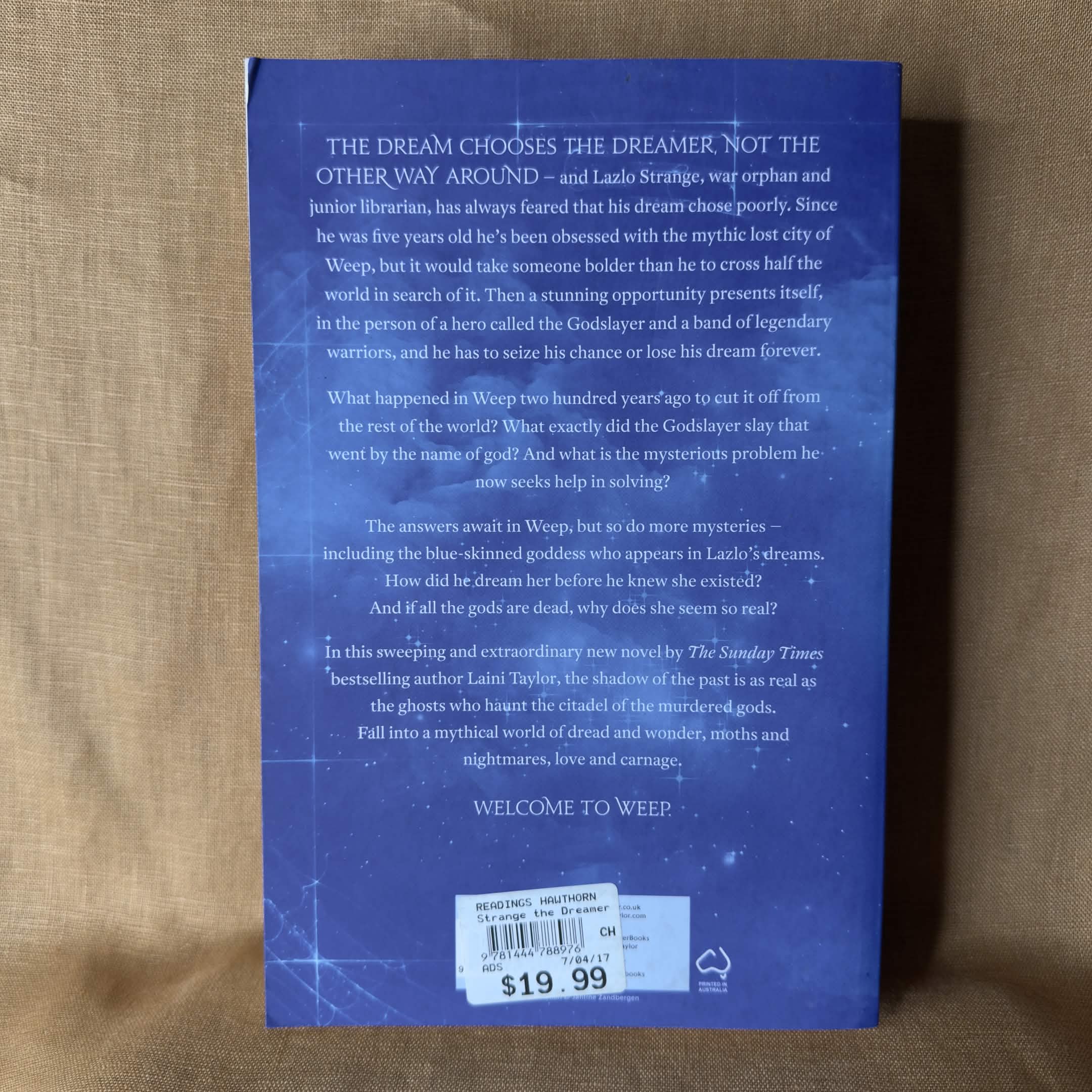 Strange the Dreamer — Laini Taylor