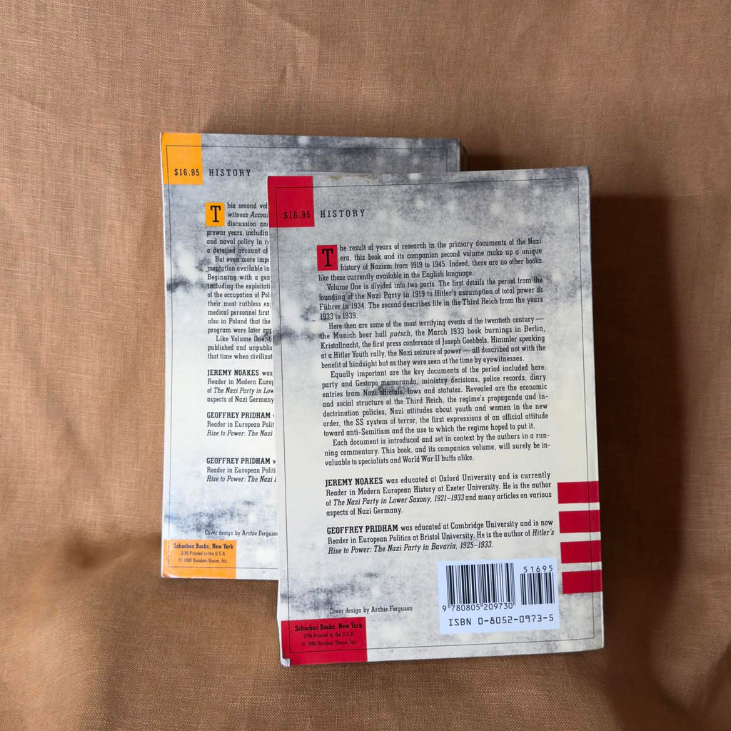 Nazism: A History in Documents and Eyewitness Accounts, 1919–1945, Volumes 1 & 2 — edited by J. Noakes and G. Pridham
