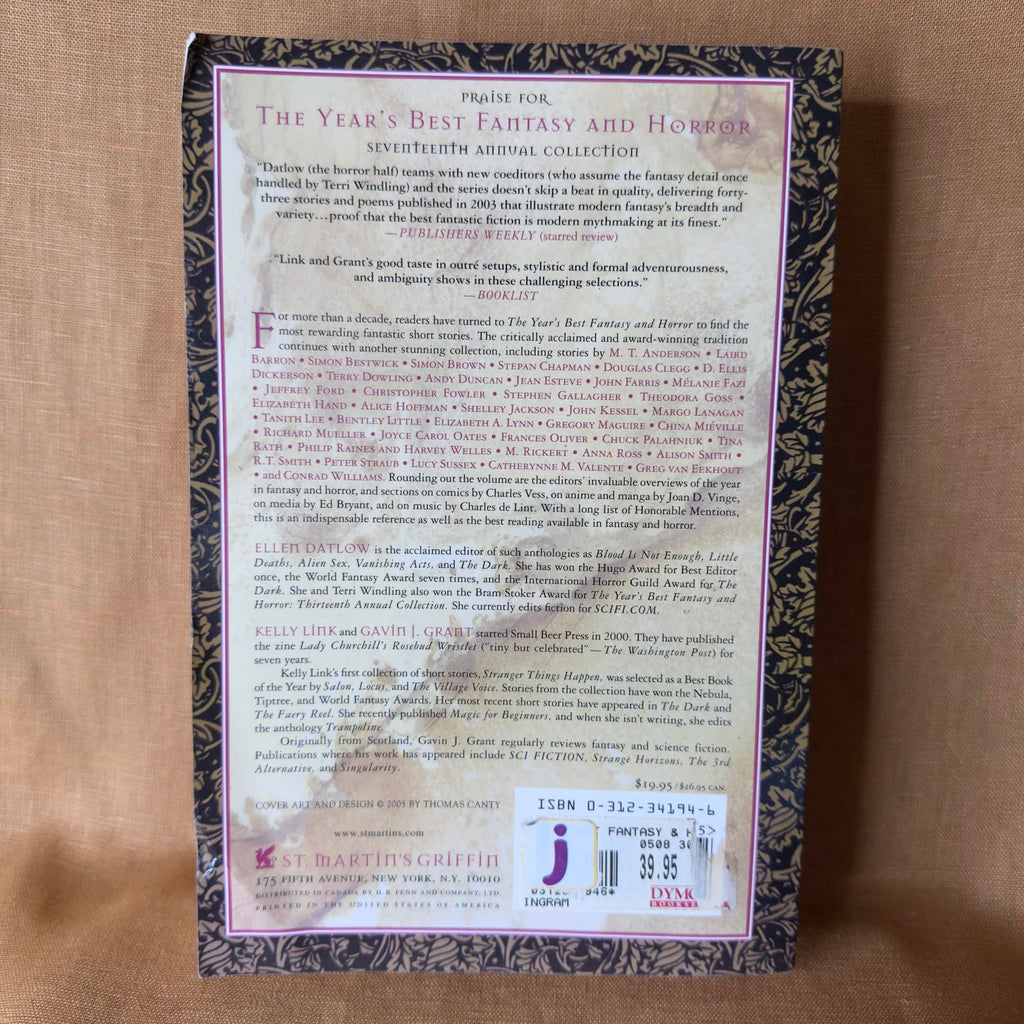 The Year’s Best Fantasy and Horror: Eighteenth Annual Collection — Ellen Datlow, Kelly Link and Gavin J. Grant