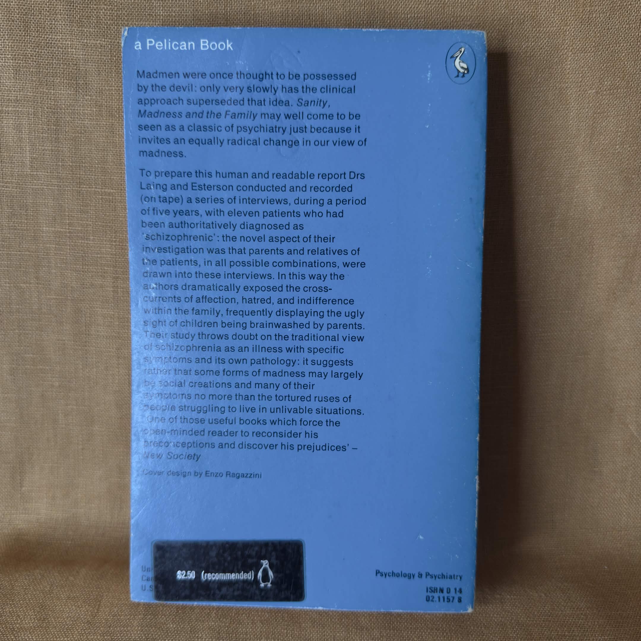 Sanity, Madness and the Family — R. D. Laing and A. Esterson