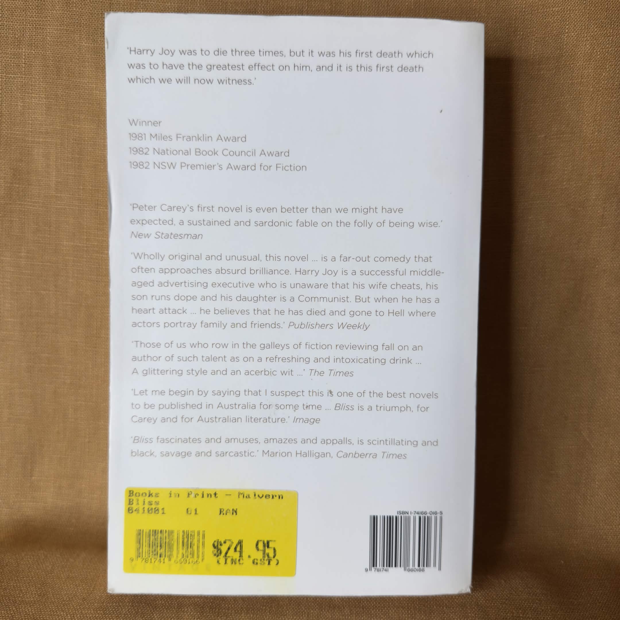 Bliss — Peter Carey