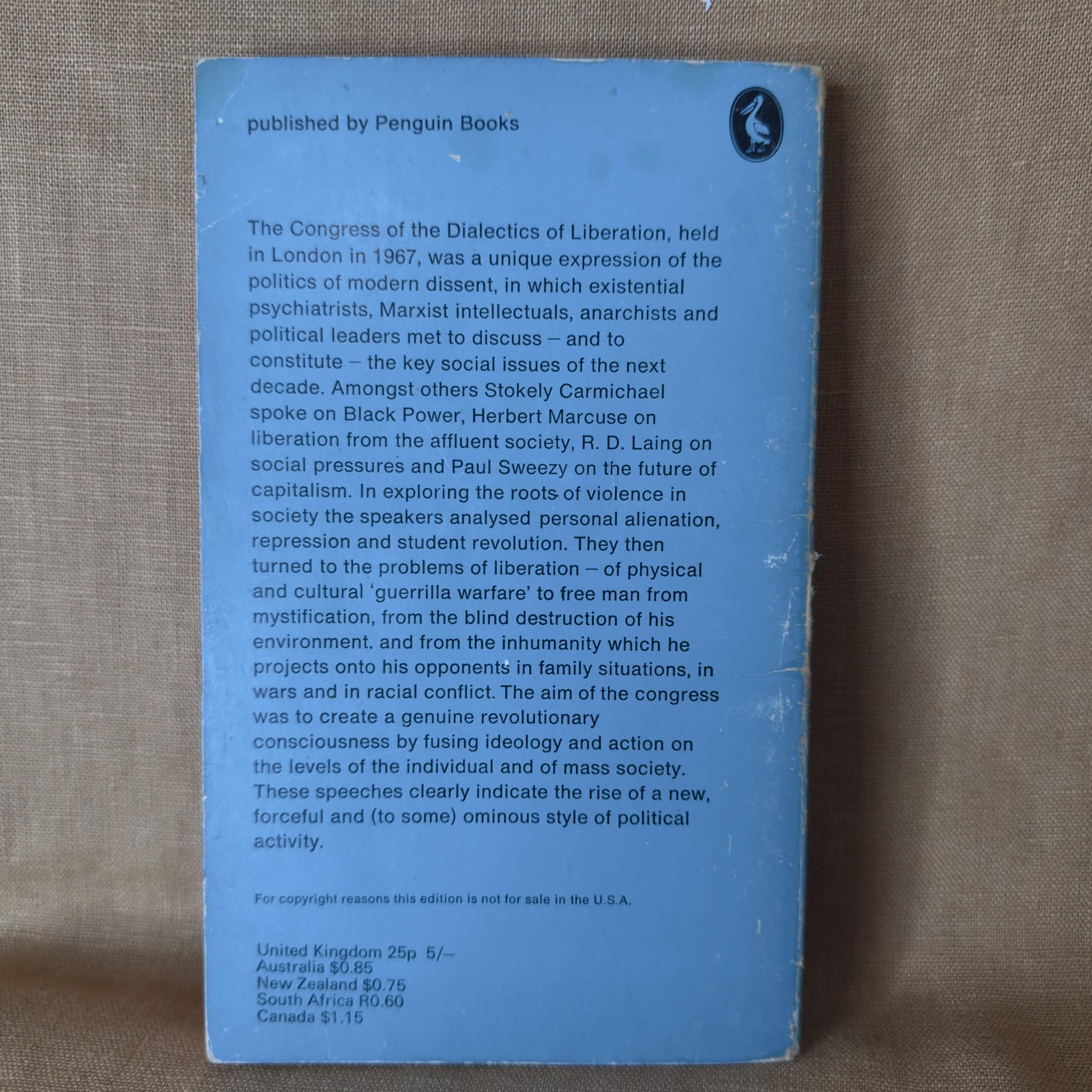 The Dialectics of Liberation — edited by David Cooper