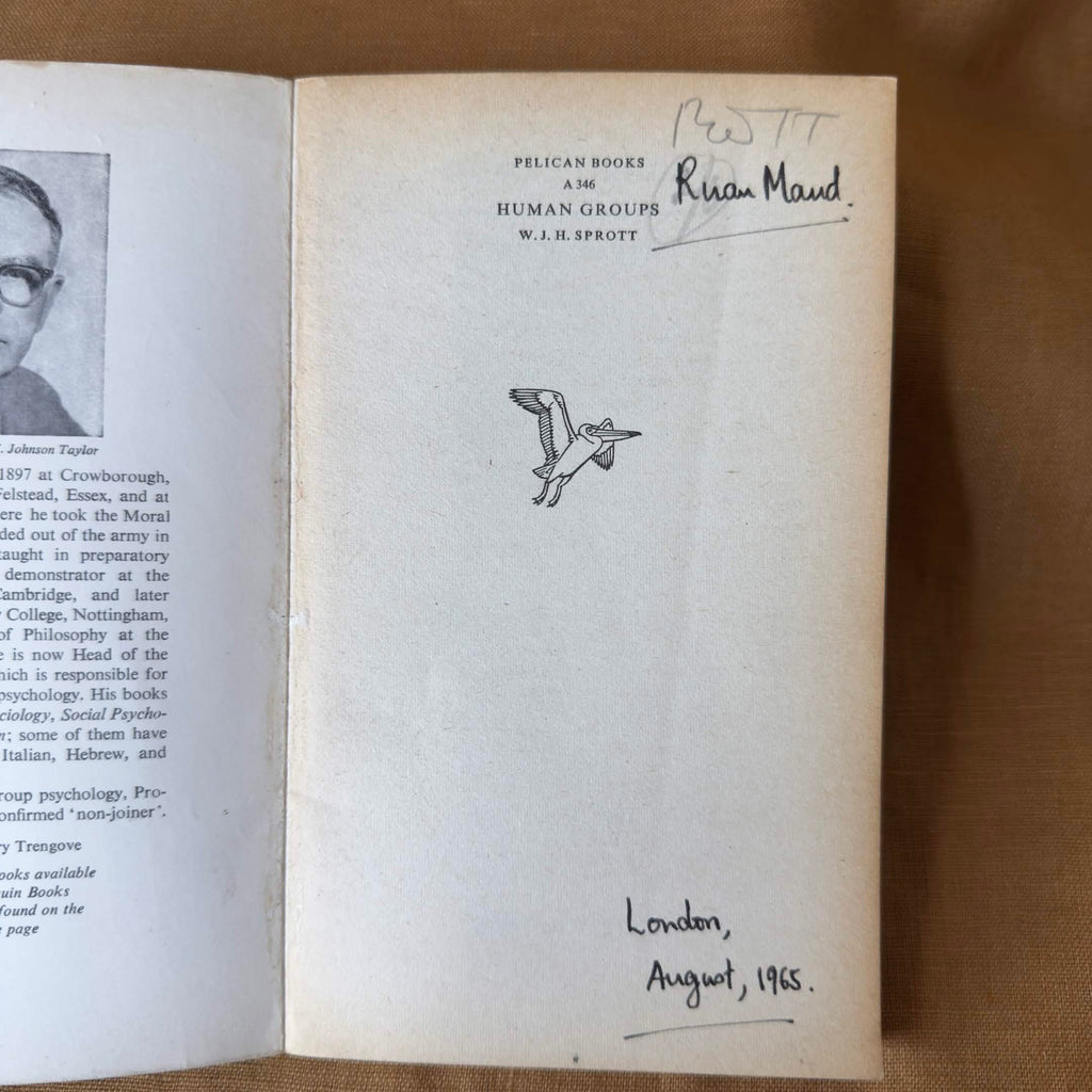 Human Groups — W. J. H. Sprott