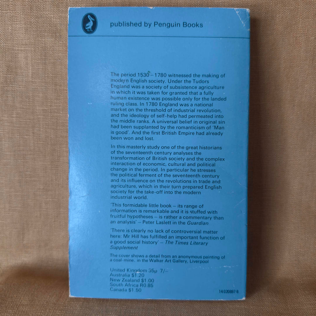Reformation to Industrial Revolution — Christopher Hill