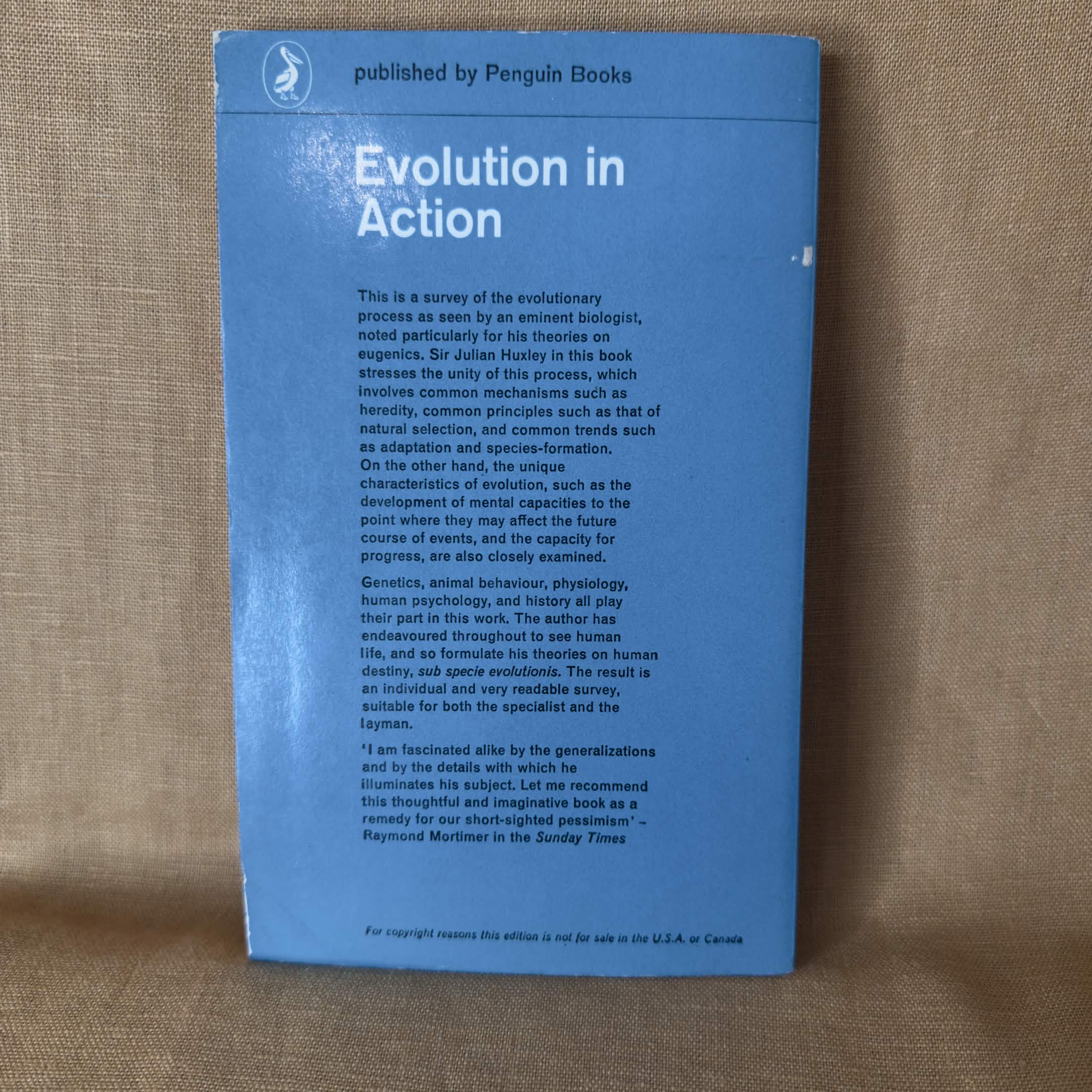 Evolution in Action — Julian Huxley