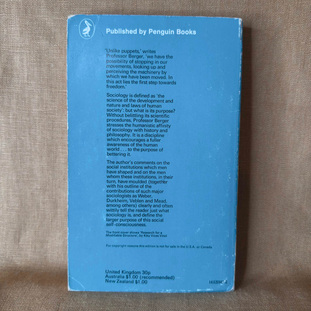 Invitation to Sociology: A Humanistic Perspective — Peter L. Berger