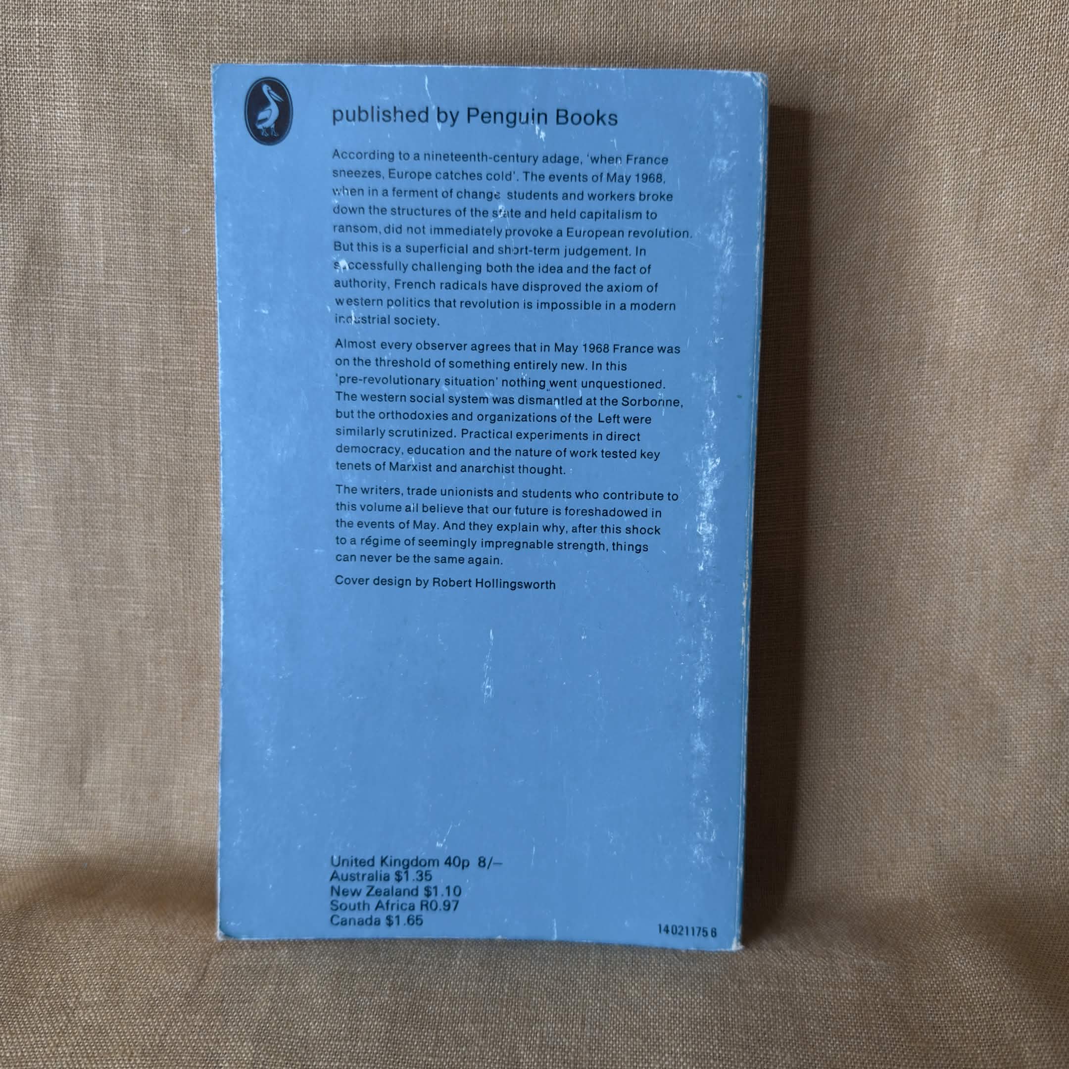 Reflections on the Revolution in France: 1968 — edited by Charles Posner