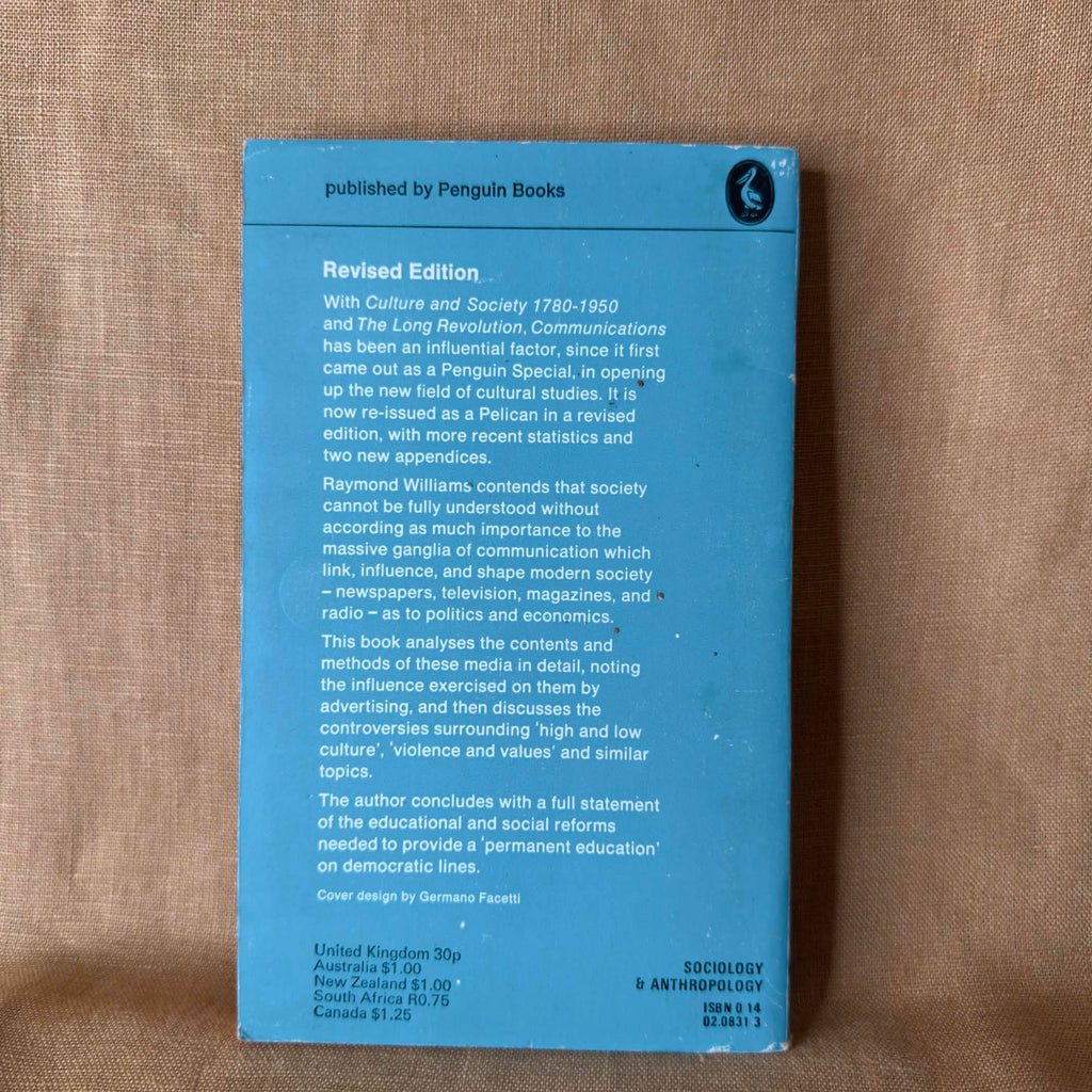 Communications — Raymond Williams