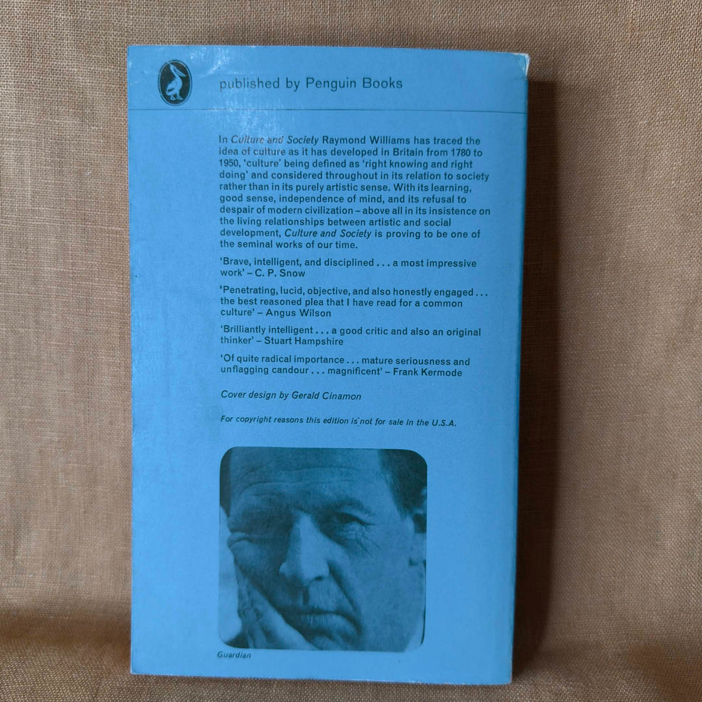 Culture and Society 1780–1950 — Raymond Williams
