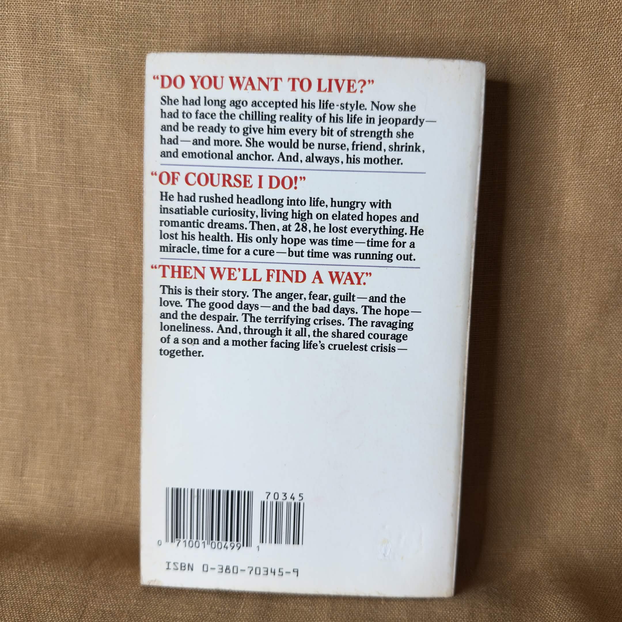 The Screaming Room: A Mother’s Journal of Her Son’s Struggle with AIDS — Barbara Peabody