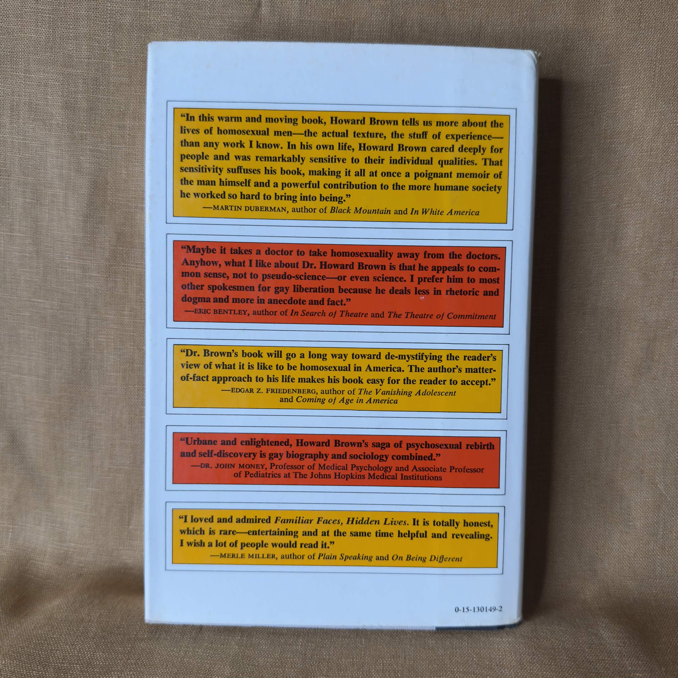 Familiar Faces, Hidden Lives: The Story of Homosexual Men in America Today — Howard Brown, M.D.