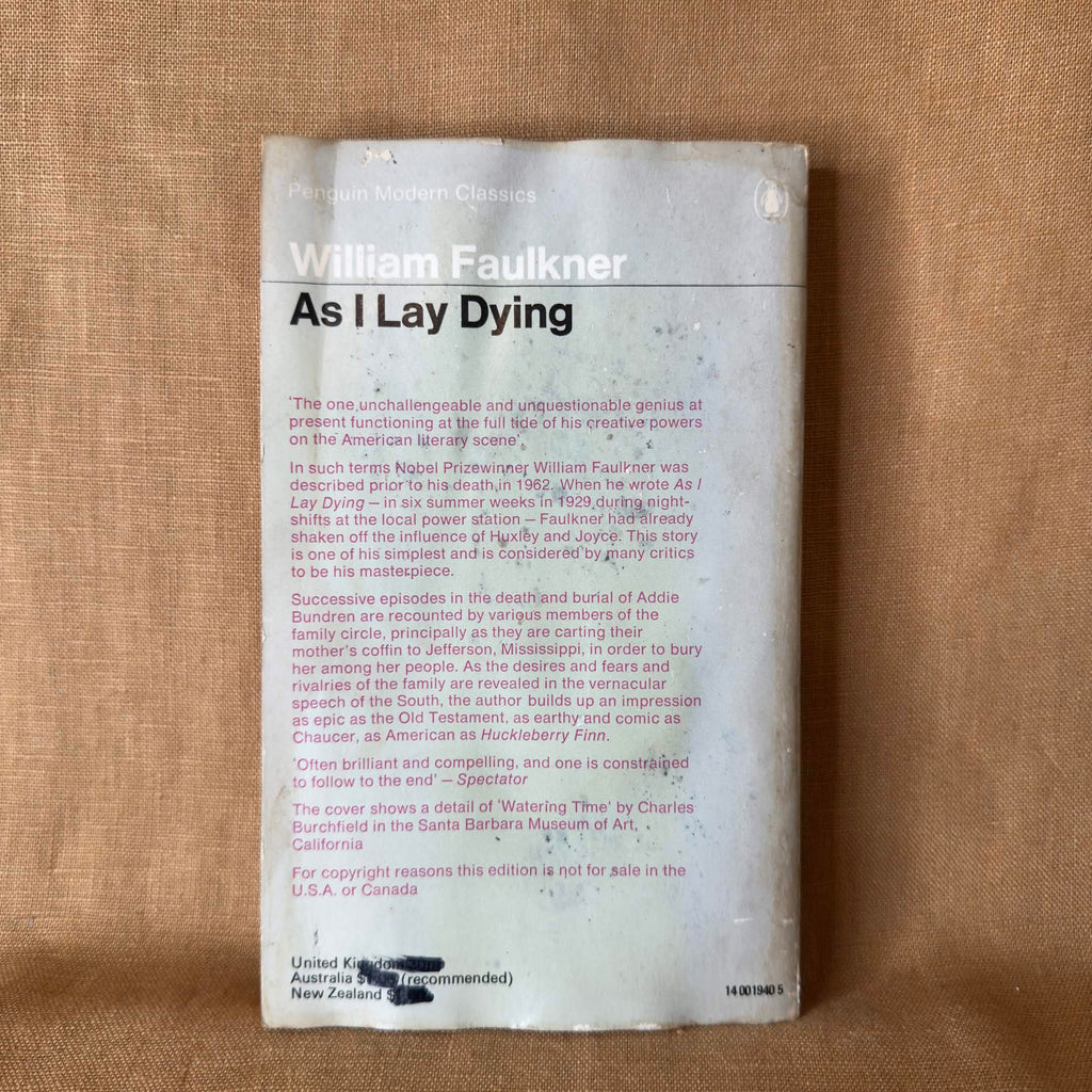 As I Lay Dying — William Faulkner