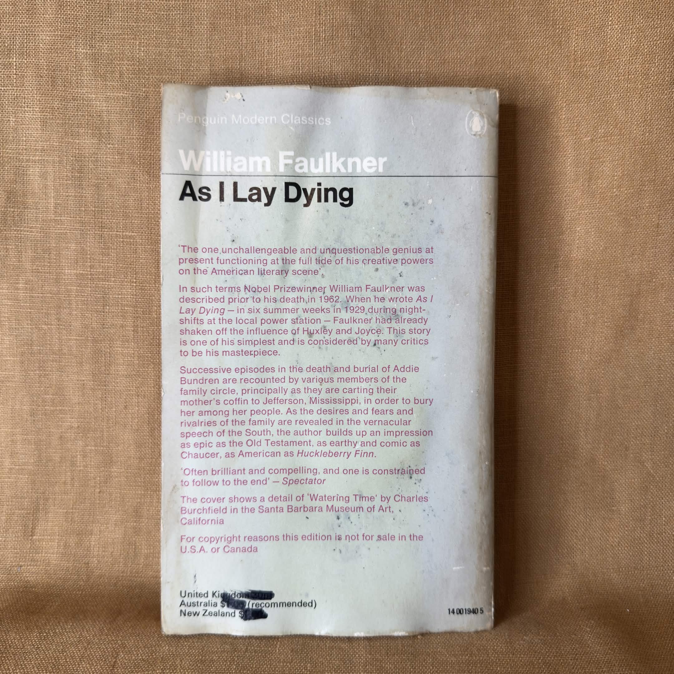 As I Lay Dying — William Faulkner