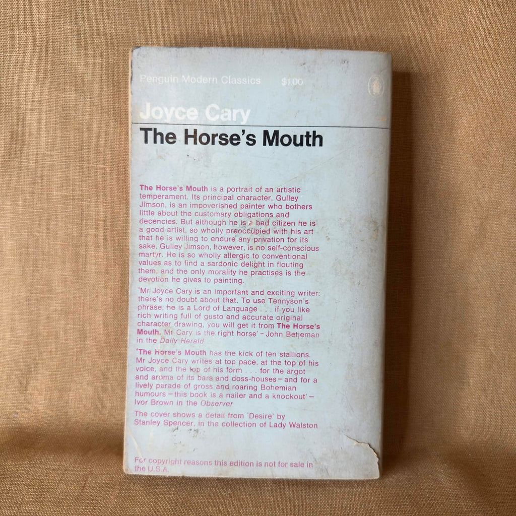The Horse’s Mouth — Joyce Cary
