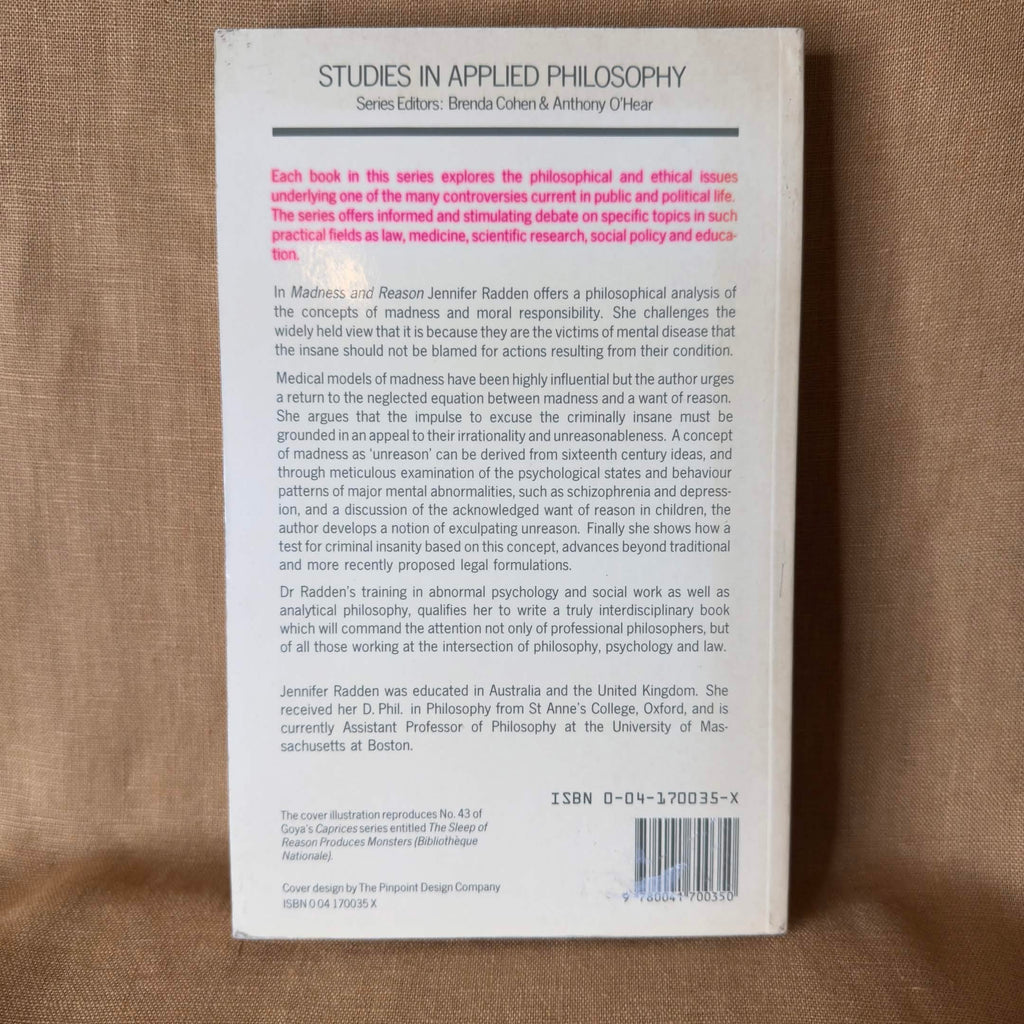 Madness and Reason — Jennifer Radden