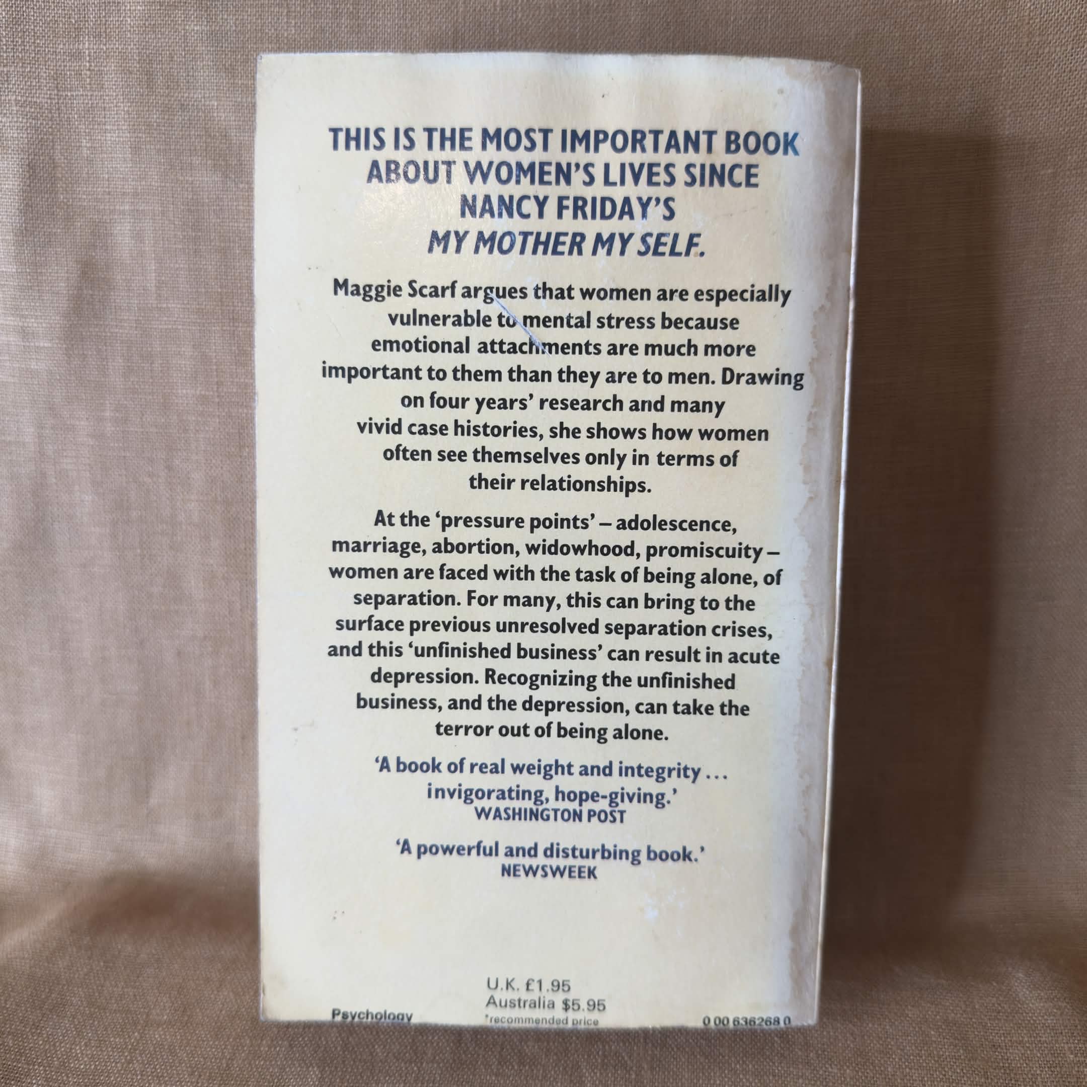 Unfinished Business: Pressure Points in the Lives of Women — Maggie Scarf