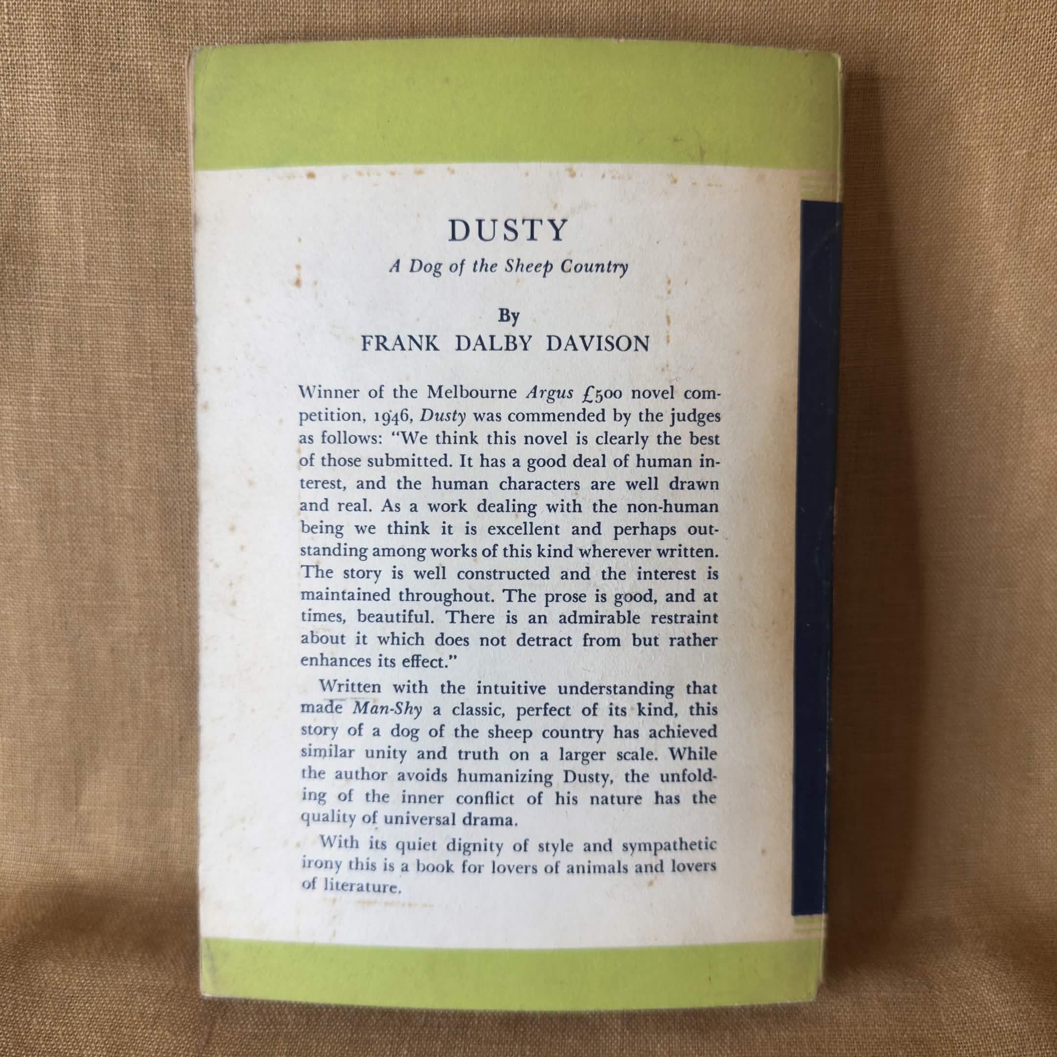 Man-Shy: A Story of Men and Cattle — Frank Dalby Davison