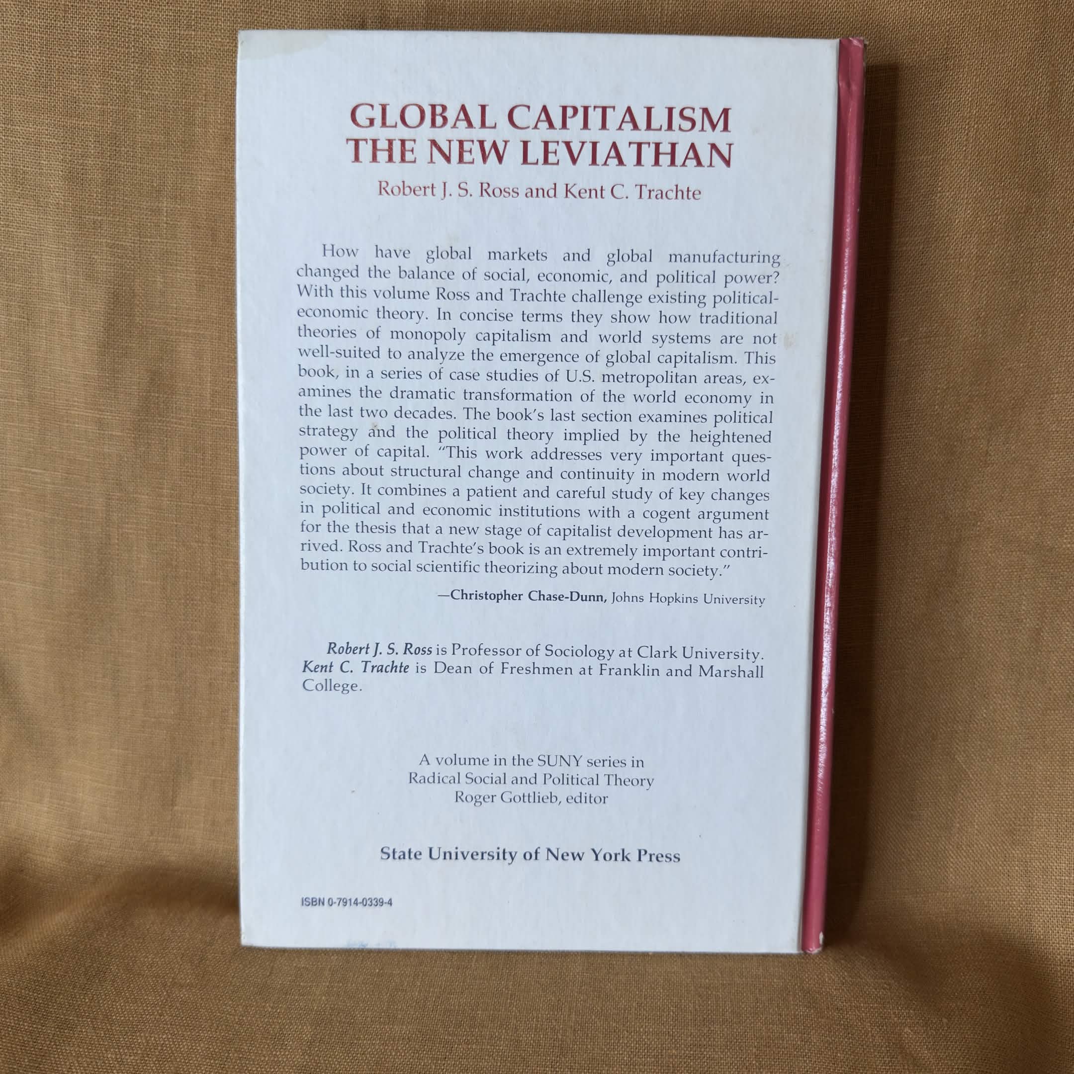 Global Capitalism: The New Leviathan — Robert J. S. Ross and Kent C. Trachte