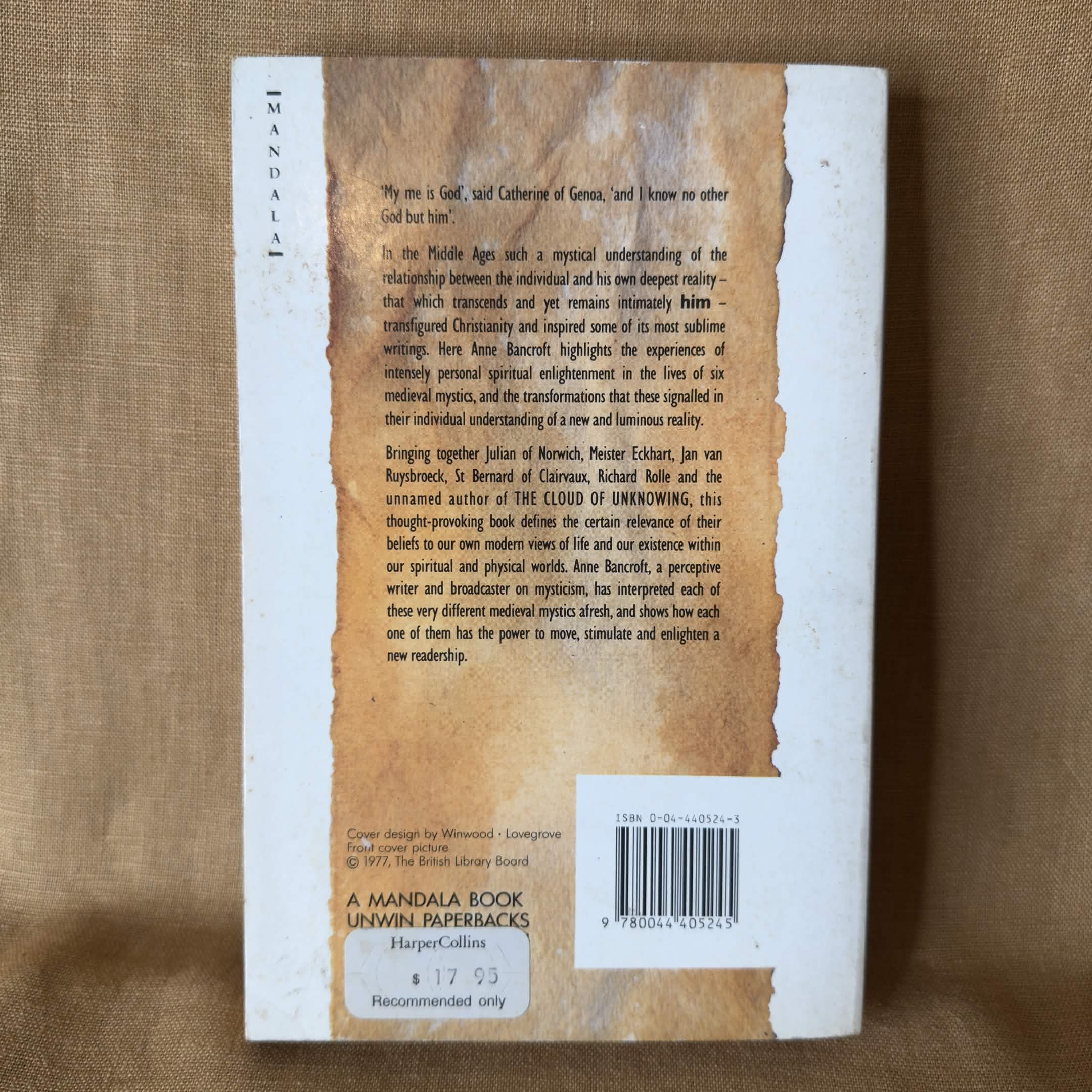 The Luminous Vision: Six Medieval Mystics and Their Teachings — Anne Bancroft