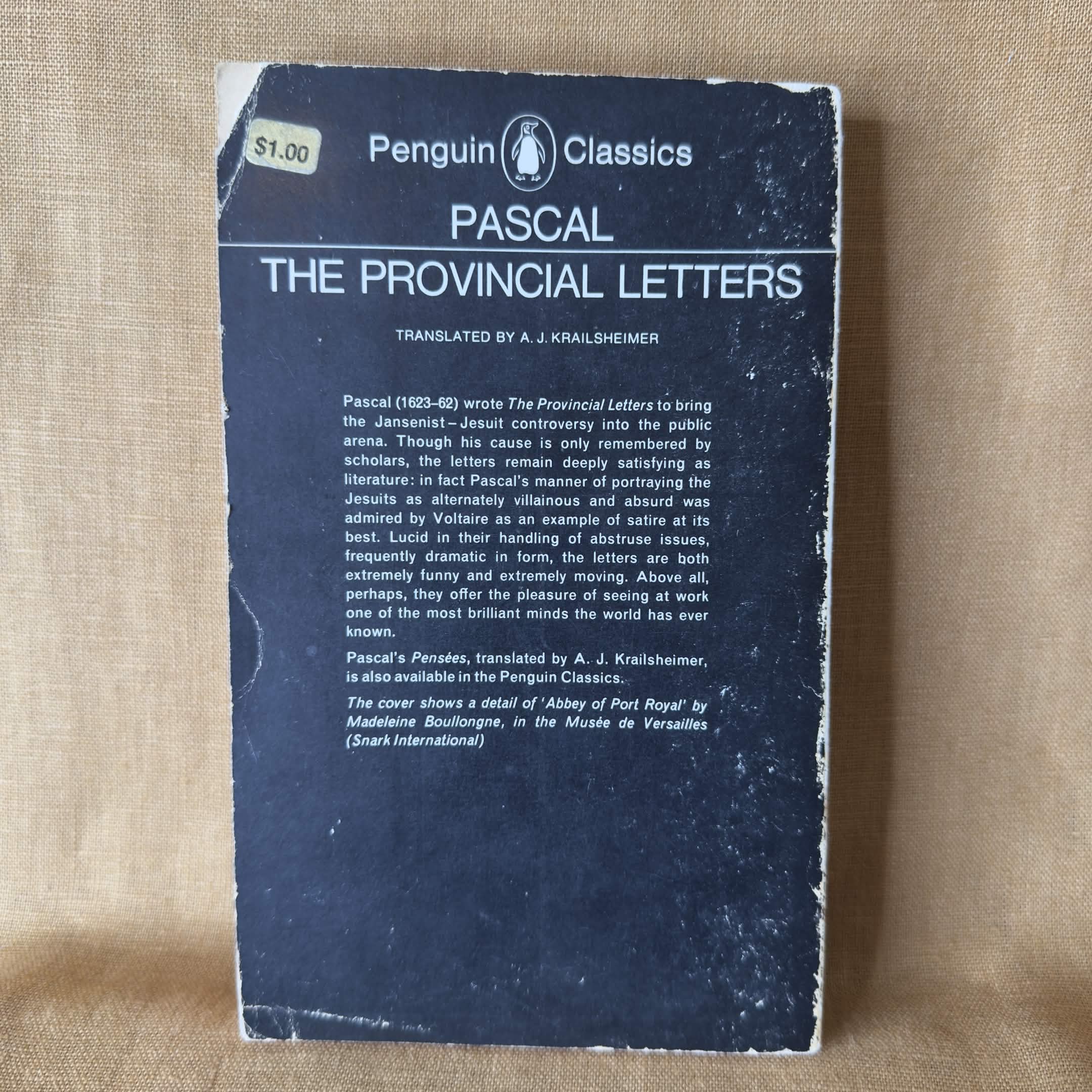 The Provincial Letters — Blaise Pascal
