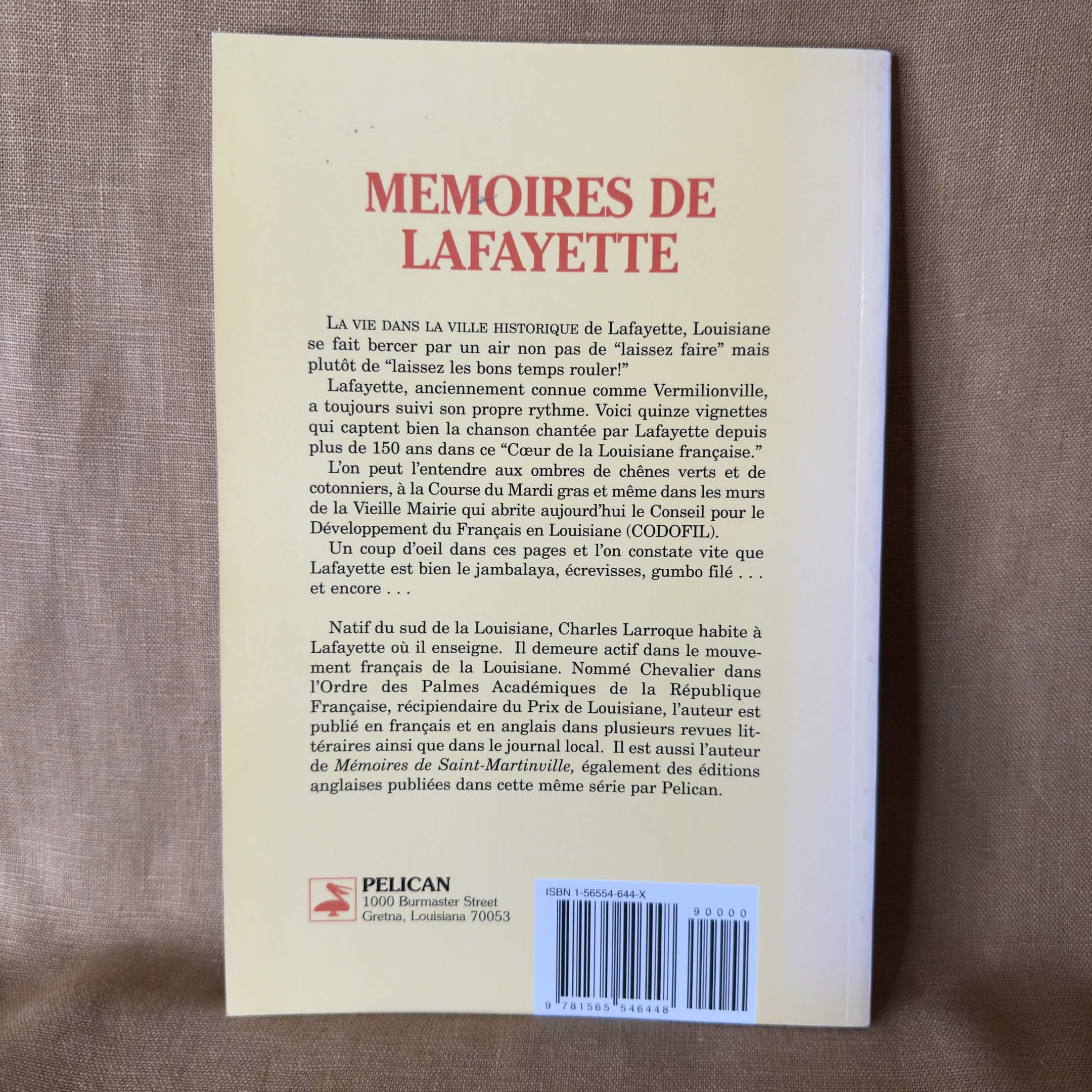 Memoires de Lafayette — Charles Larroque